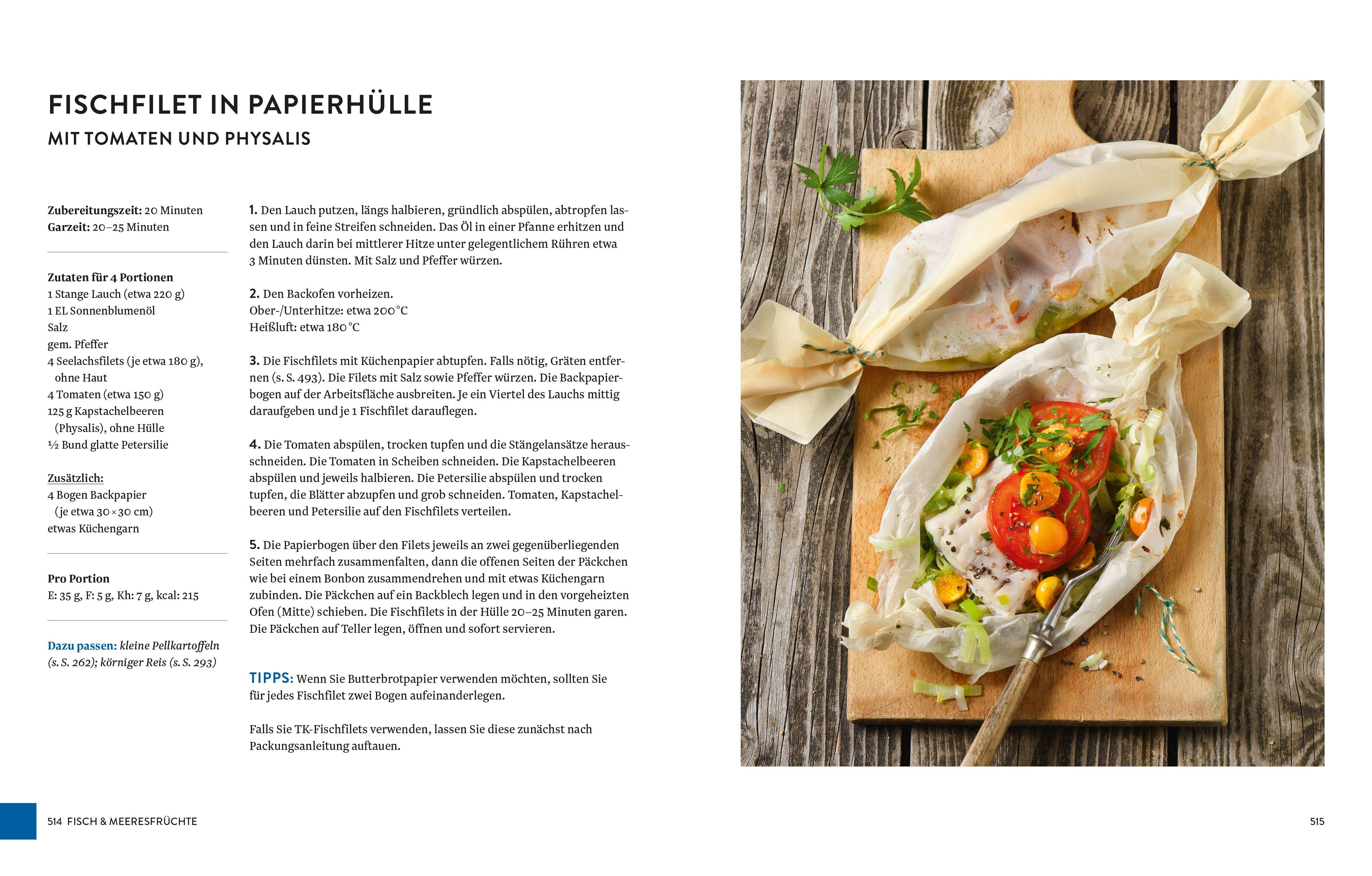 Beispielinhalt (Bild) Schulkochbuch