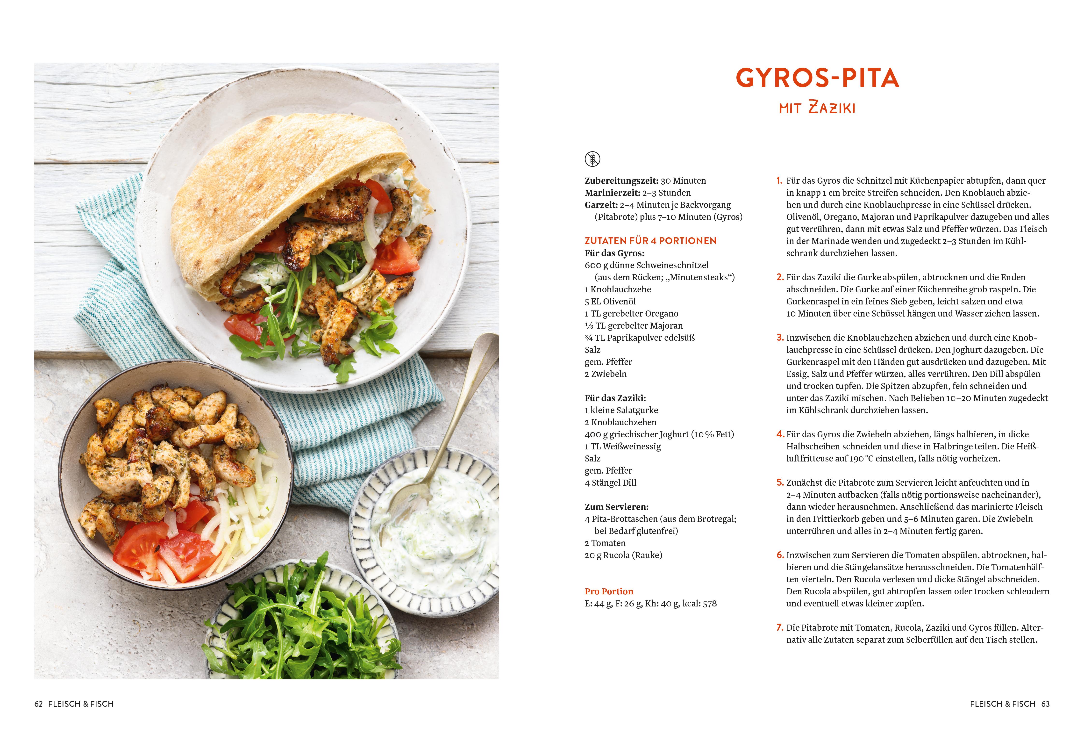 Beispielinhalt (Bild) Heißluftfritteuse