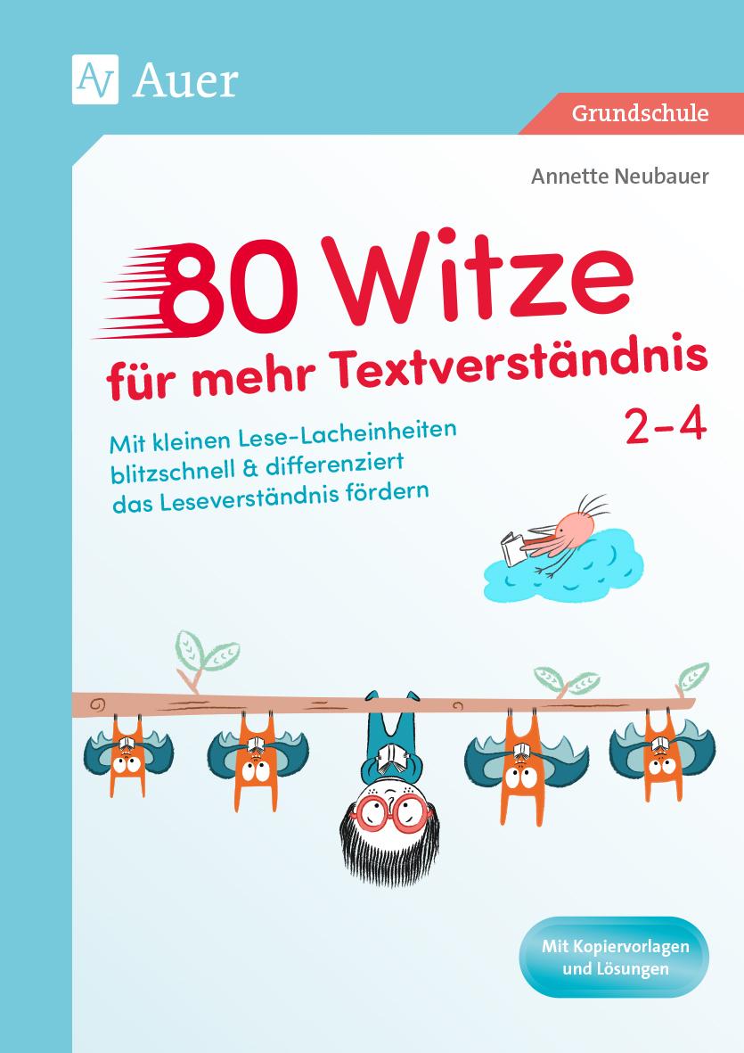 Vorderes Coverbild 80 Witze für mehr Textverständnis - Klasse 2-4