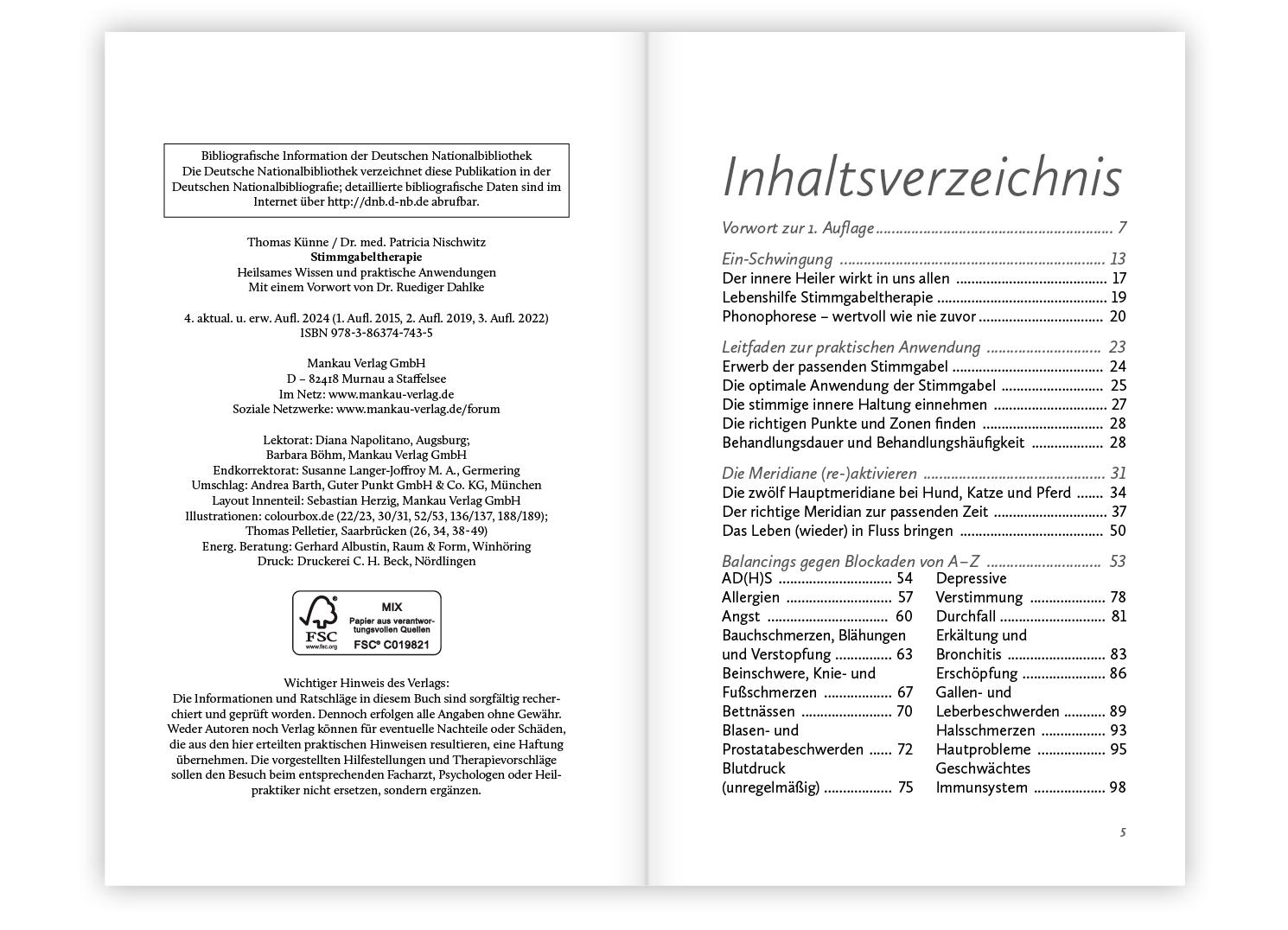 Beispielinhalt (Bild) Stimmgabeltherapie. Heilsames Wissen und praktische Anwendungen