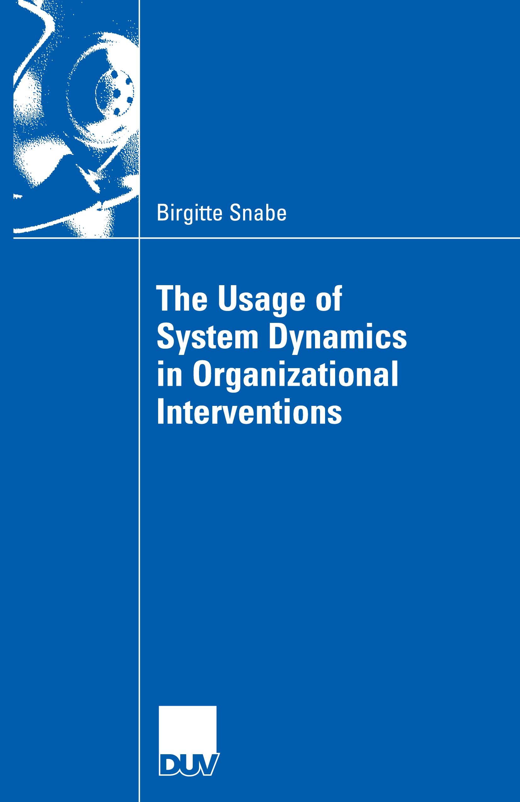 Vorderes Coverbild The Usage of System Dynamics in Organizational Interventions