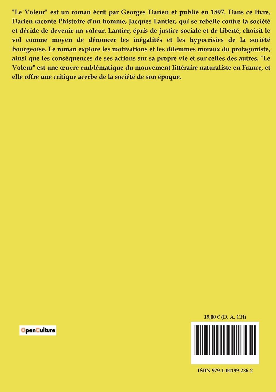 Rückseitencover Le Voleur