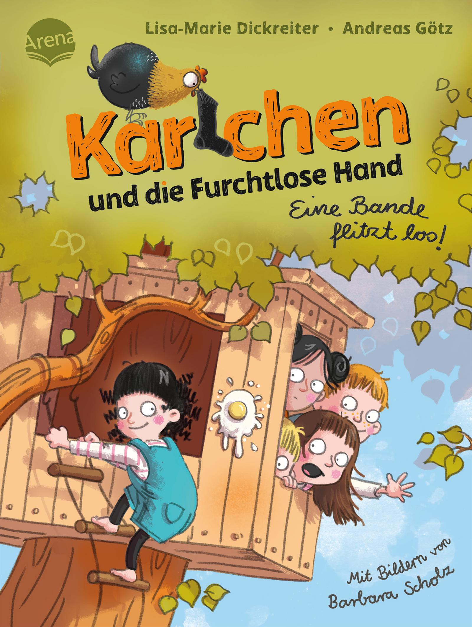 Vorderes Coverbild Karlchen und die Furchtlose Hand (1). Eine Bande flitzt los!