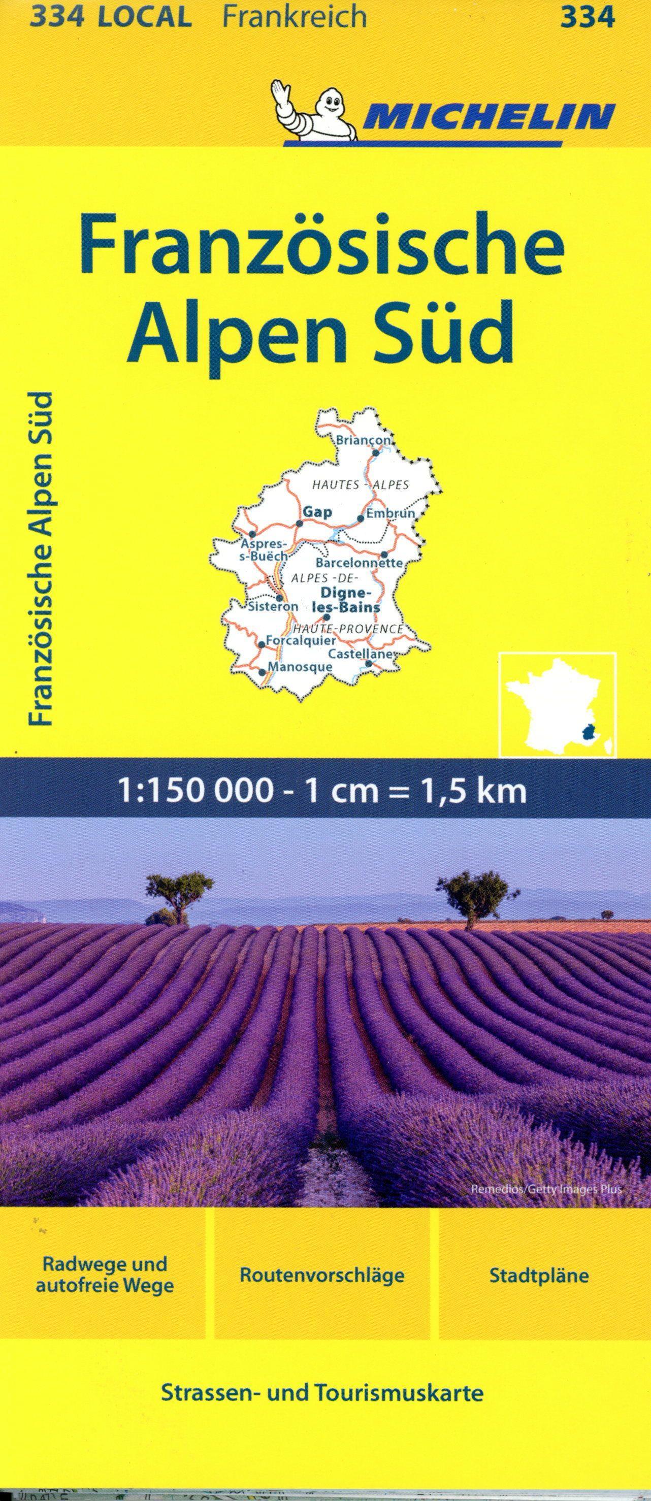 Vorderes Coverbild Michelin Französische Alpen Süd