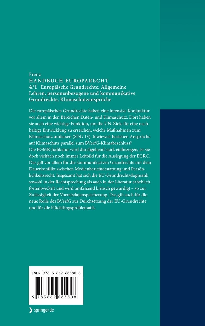 Rückseitencover Handbuch Europarecht