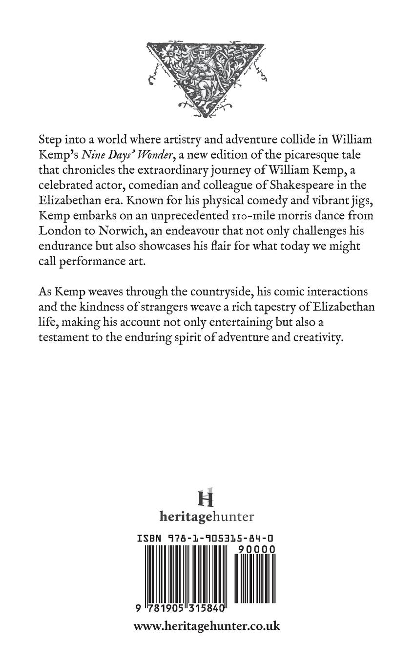 Rückseitencover Nine Days' Wonder