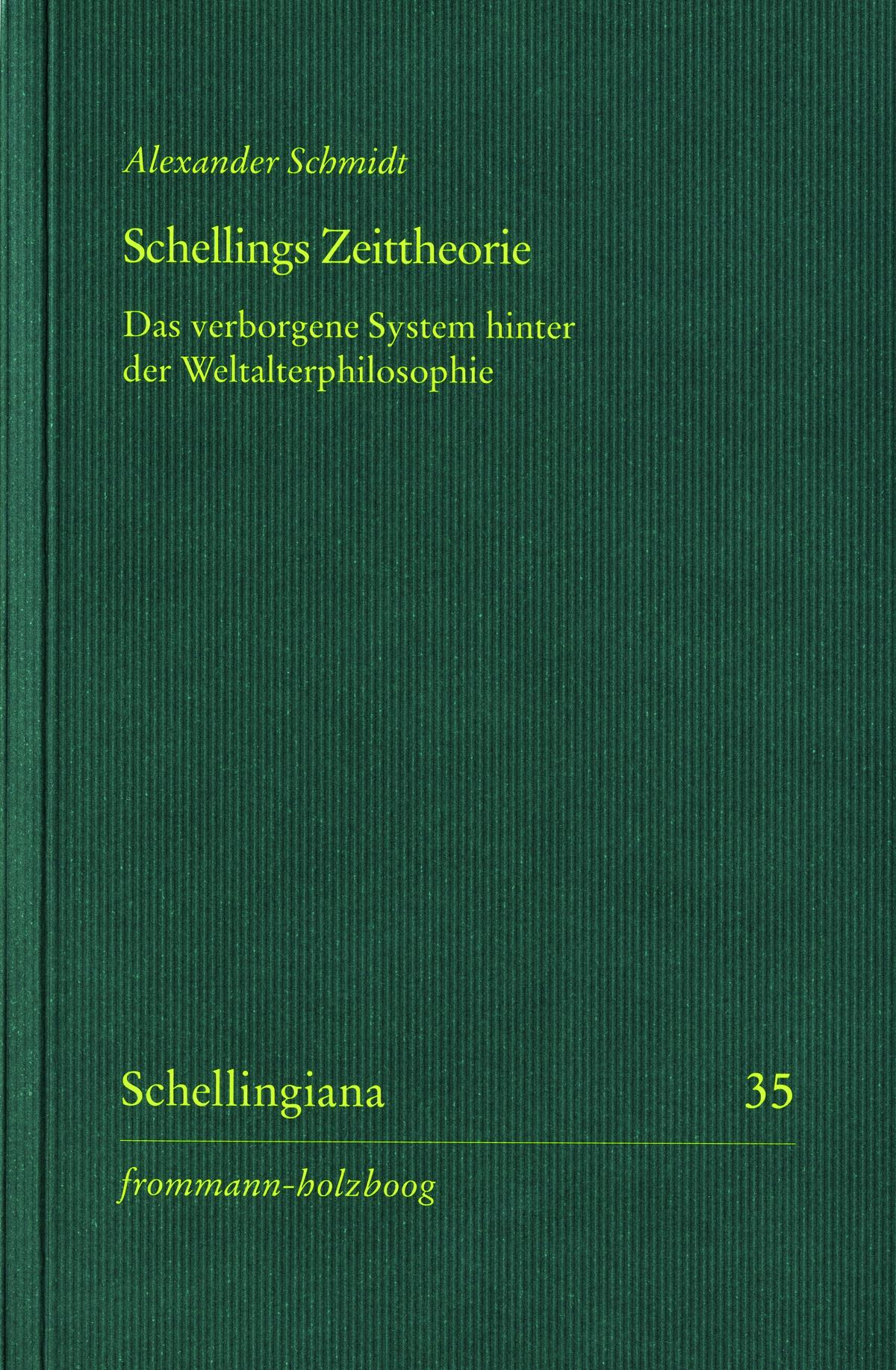Vorderes Coverbild Schellings Zeittheorie