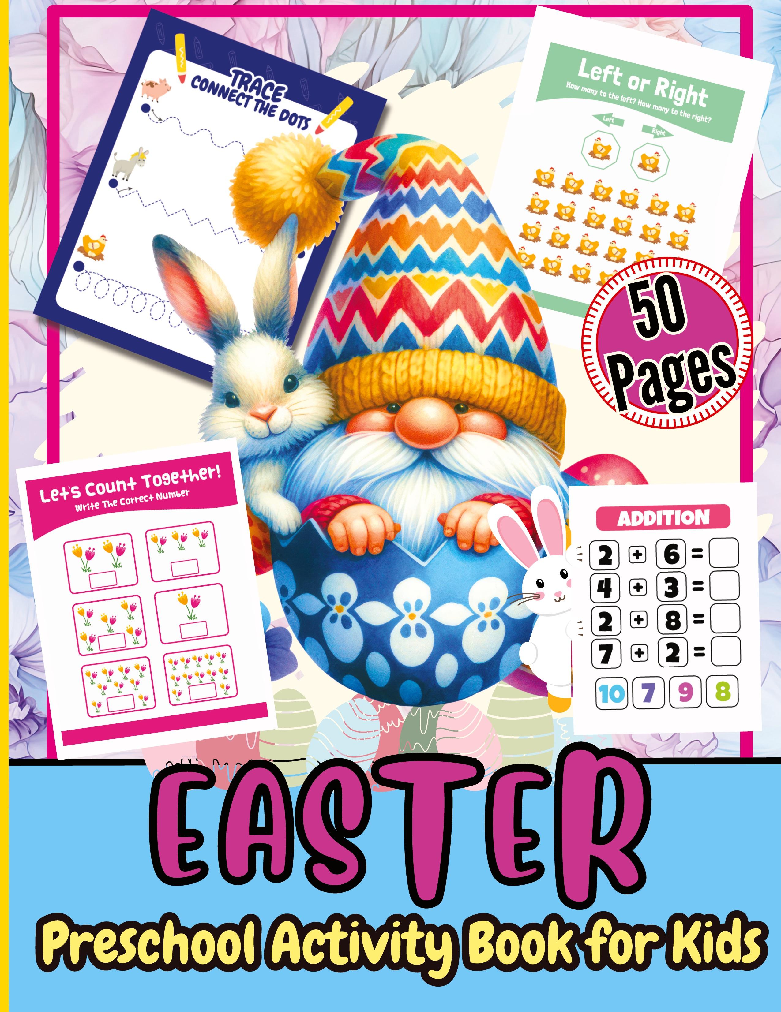 Vorderes Coverbild Easter Preschool Activity Book for Kids