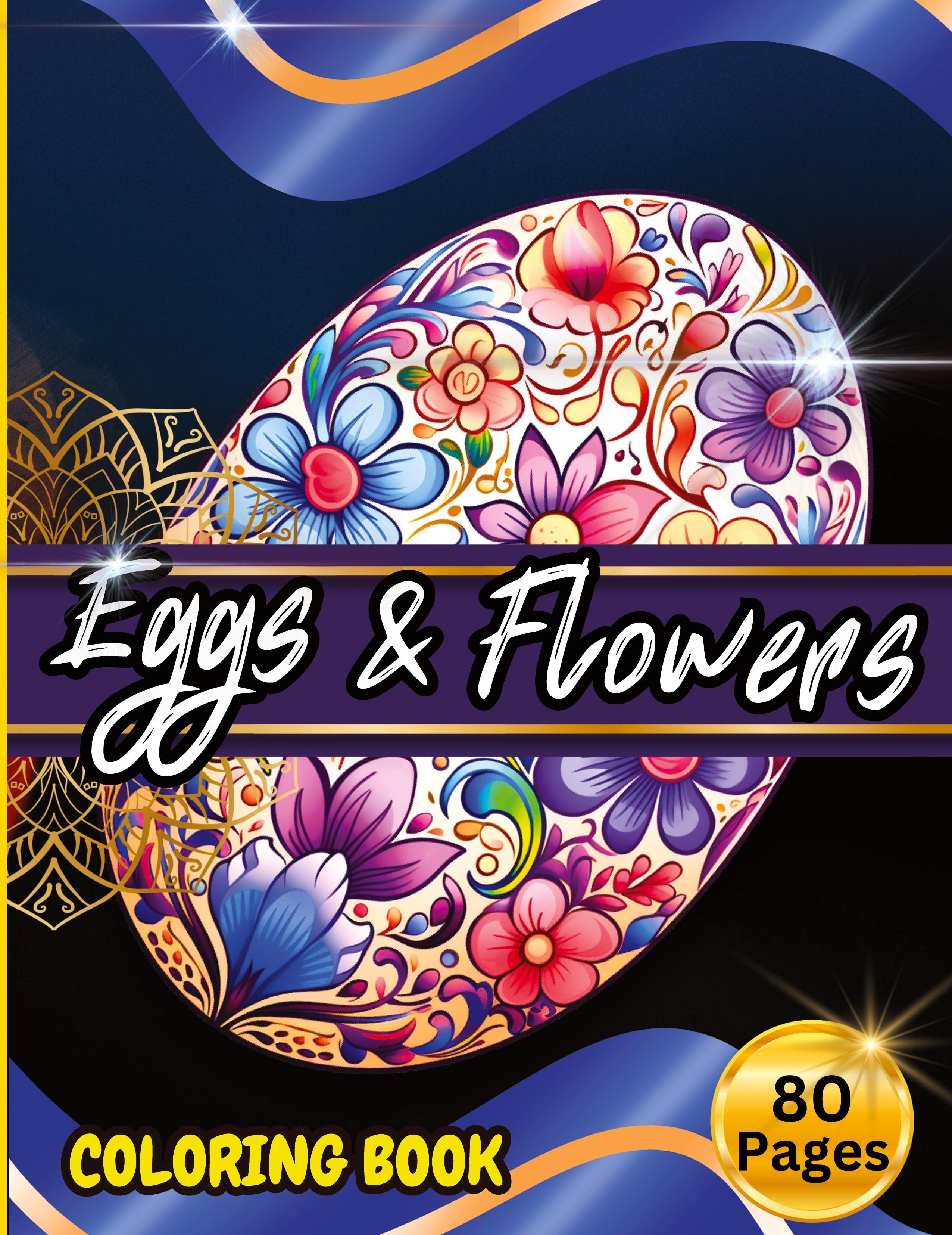 Vorderes Coverbild Eggs & Floawers Coloring Book