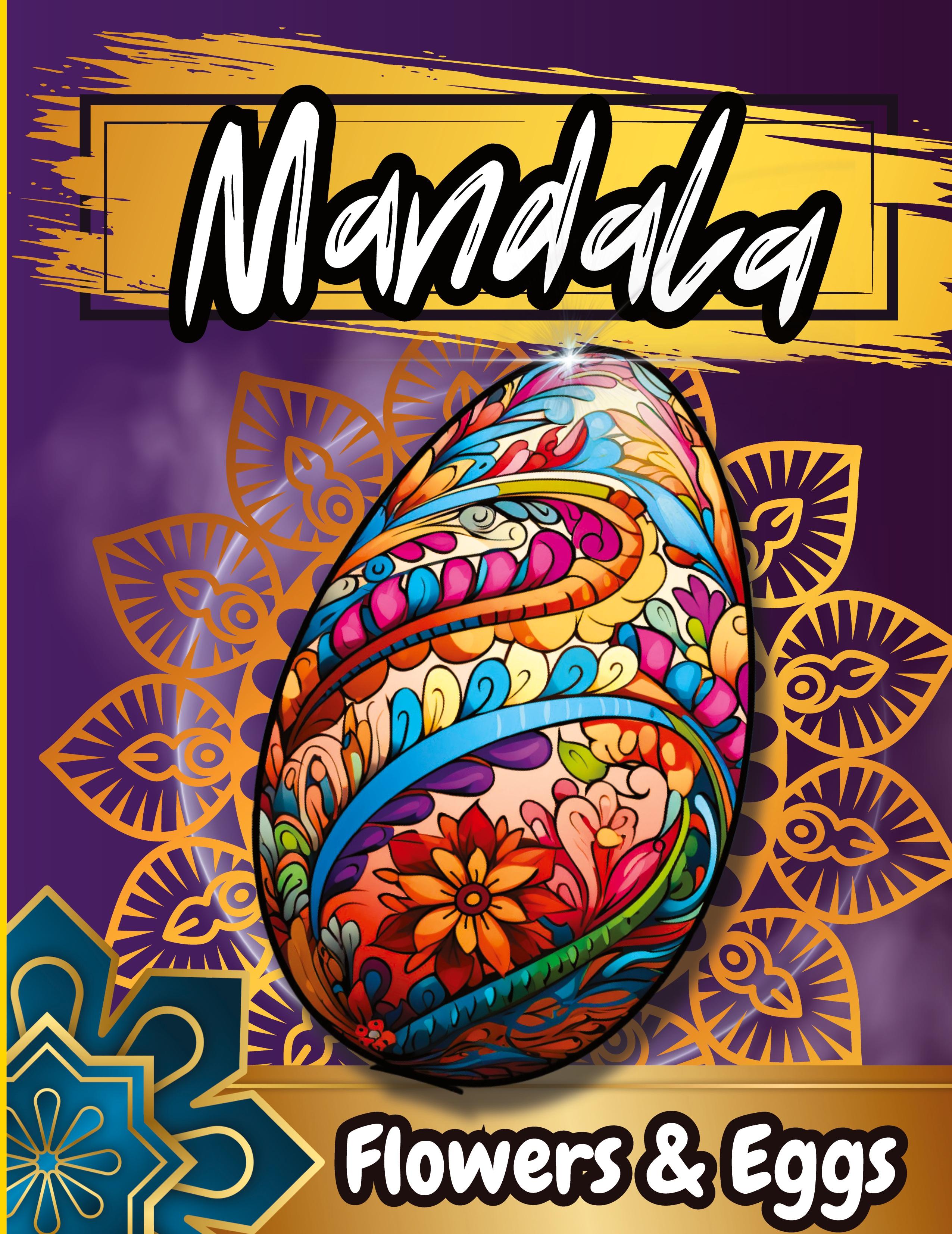 Vorderes Coverbild Mandala Floawers & Eggs Coloring Book