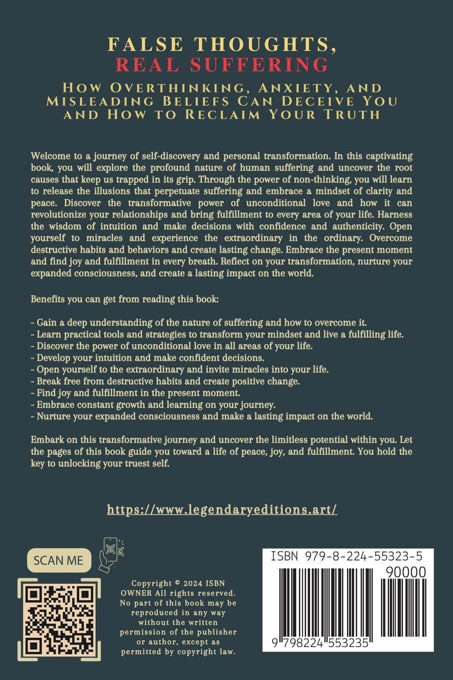 Rückseitencover False Thoughts, Real Suffering