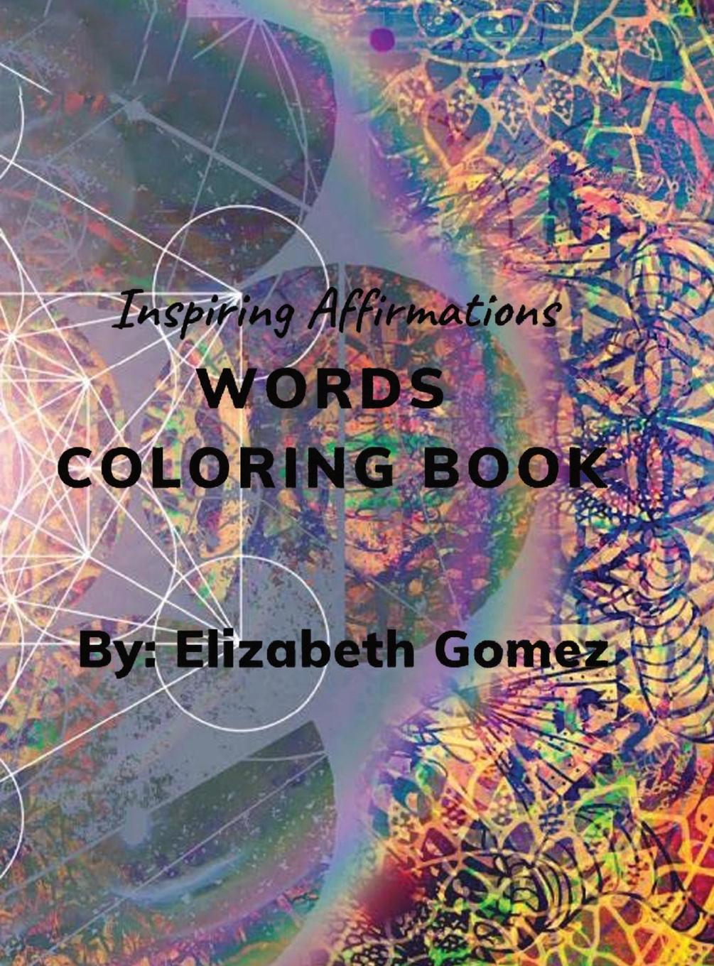 Vorderes Coverbild Inspiring Affirmations Words Coloring Book