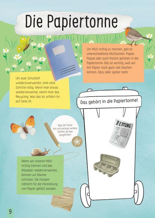 Beispielinhalt (Bild) Das Egon Eichhorn Müll Projektheft