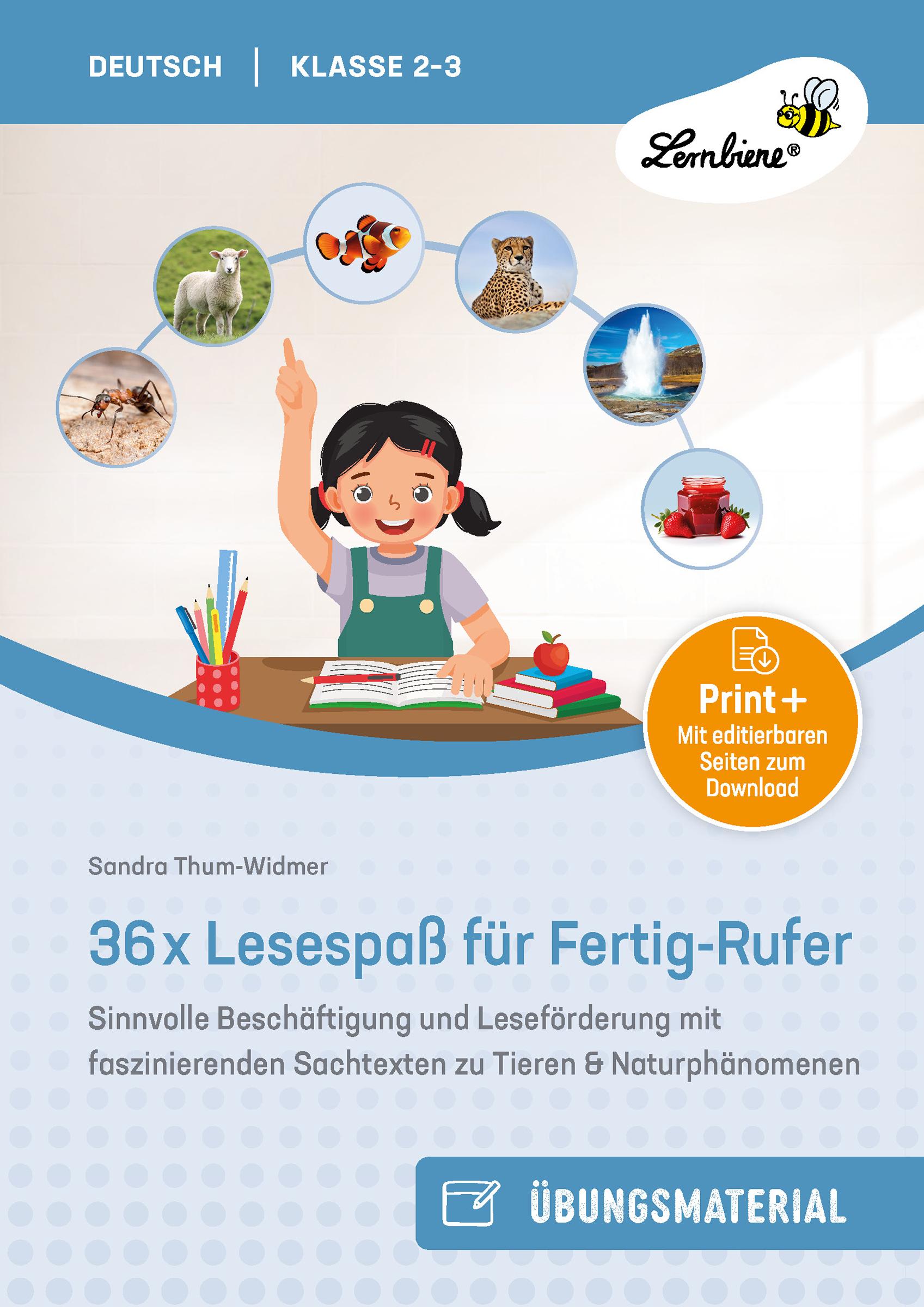 Vorderes Coverbild 36x Lesespaß für Fertig-Rufer
