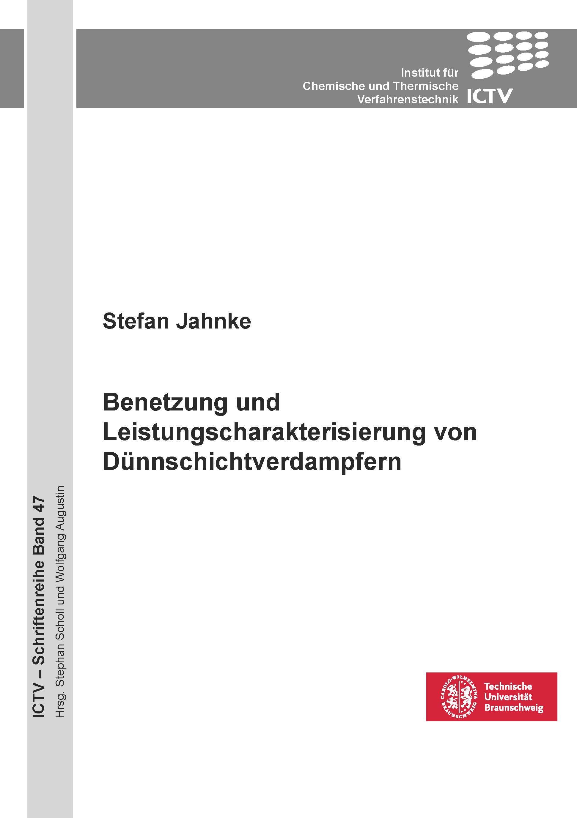 Vorderes Coverbild Benetzung und Leistungscharakterisierung von Dünnschichtverdampfern