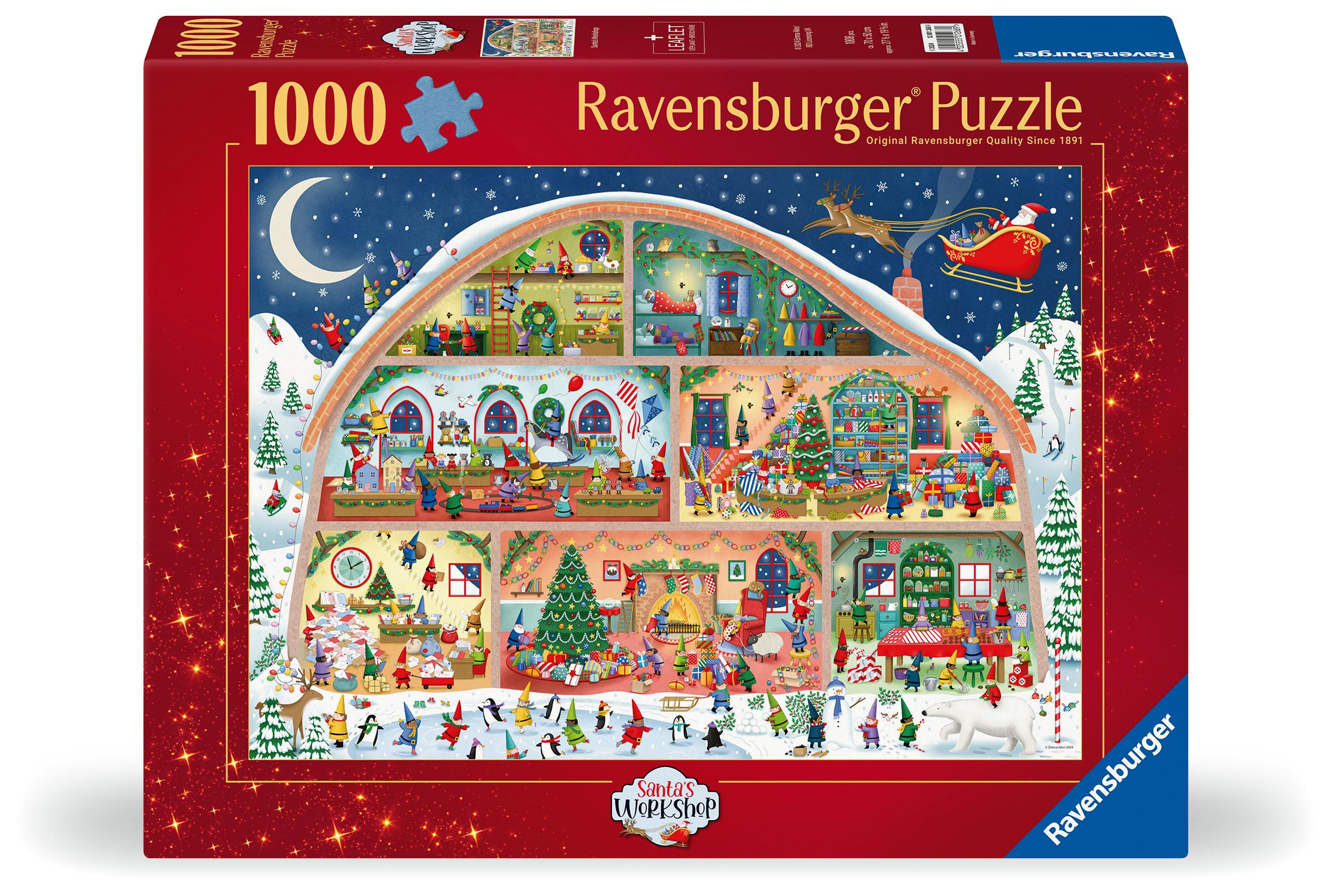 Vorderes Coverbild Erwachsenenpuzzle 1000 Teile - Die Weihnachtswerkstatt