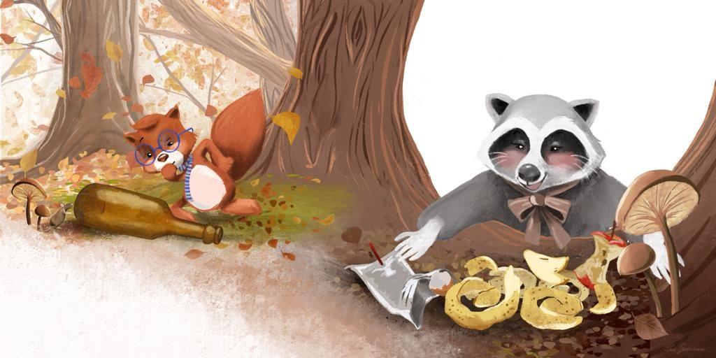 Beispielinhalt (Bild) Kinderbuch: Egon Eichhorn