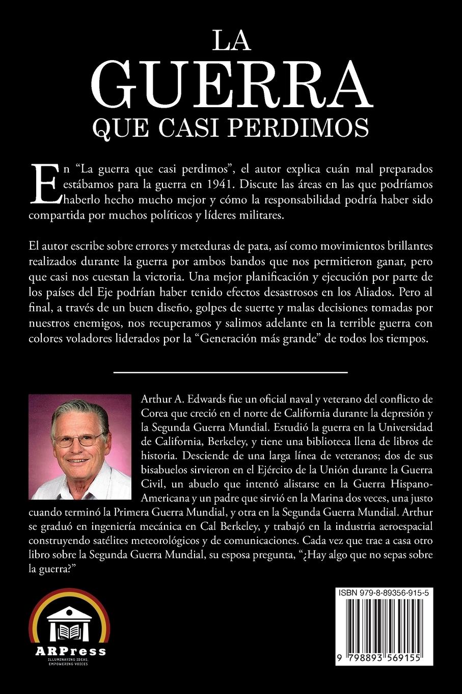 Rückseitencover La Guerra Que Casi Perdimos