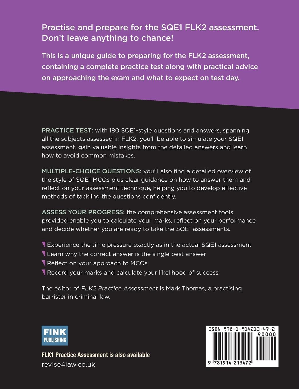 Rückseitencover Revise SQE FLK2 Practice Assessment