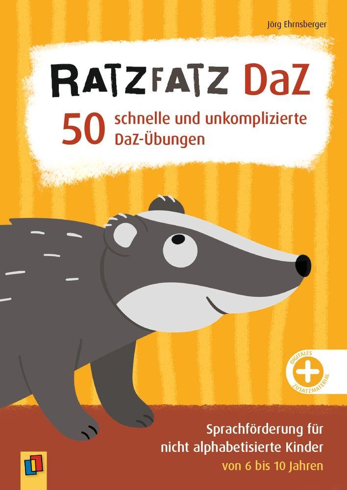 Vorderes Coverbild Ratzfatz DaZ - 50 schnelle und unkomplizierte DaZ-Übungen
