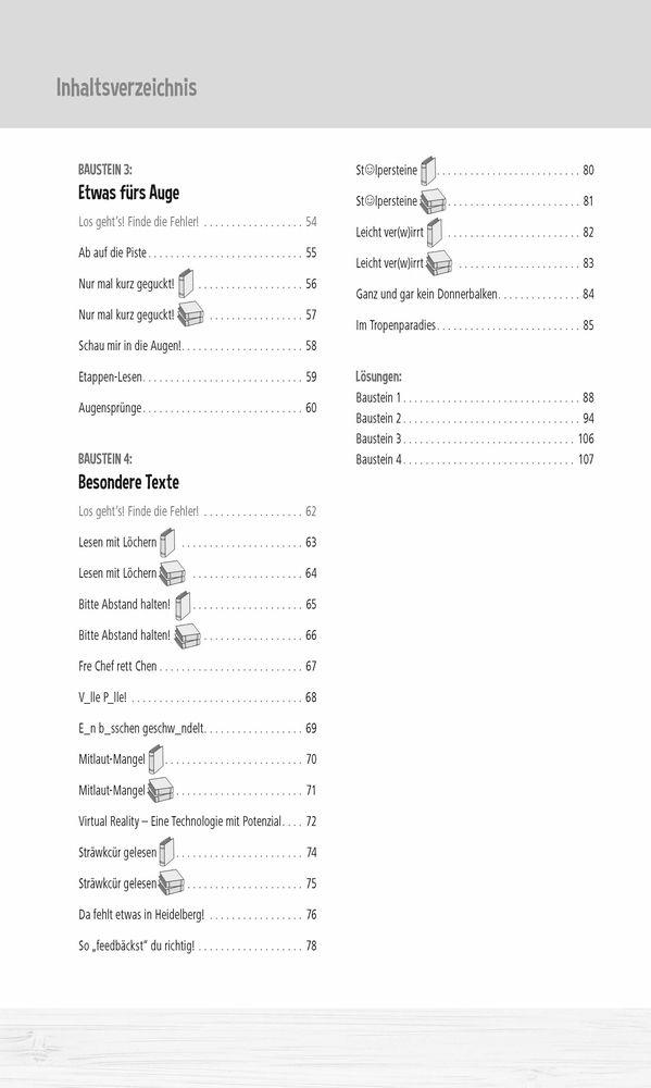 Beispielinhalt (Bild) Lesetraining in der Sekundarstufe I