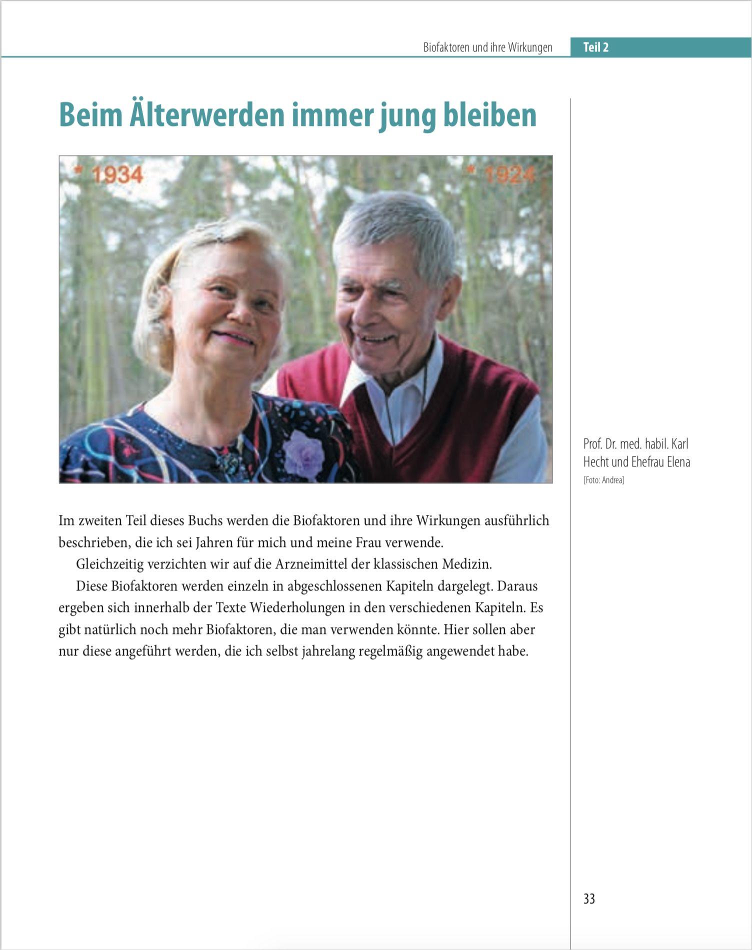 Beispielinhalt (Bild) Biofaktoren für gesundes Altern