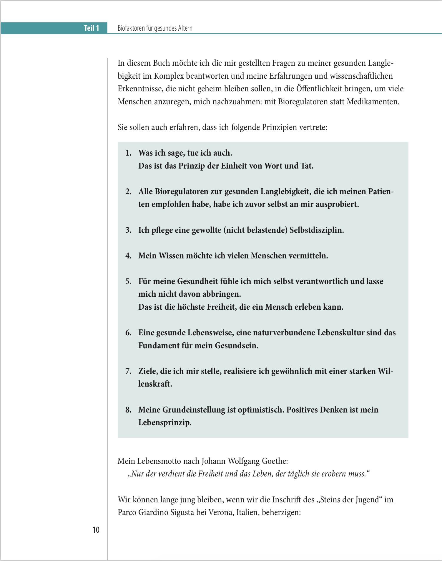 Beispielinhalt (Bild) Biofaktoren für gesundes Altern