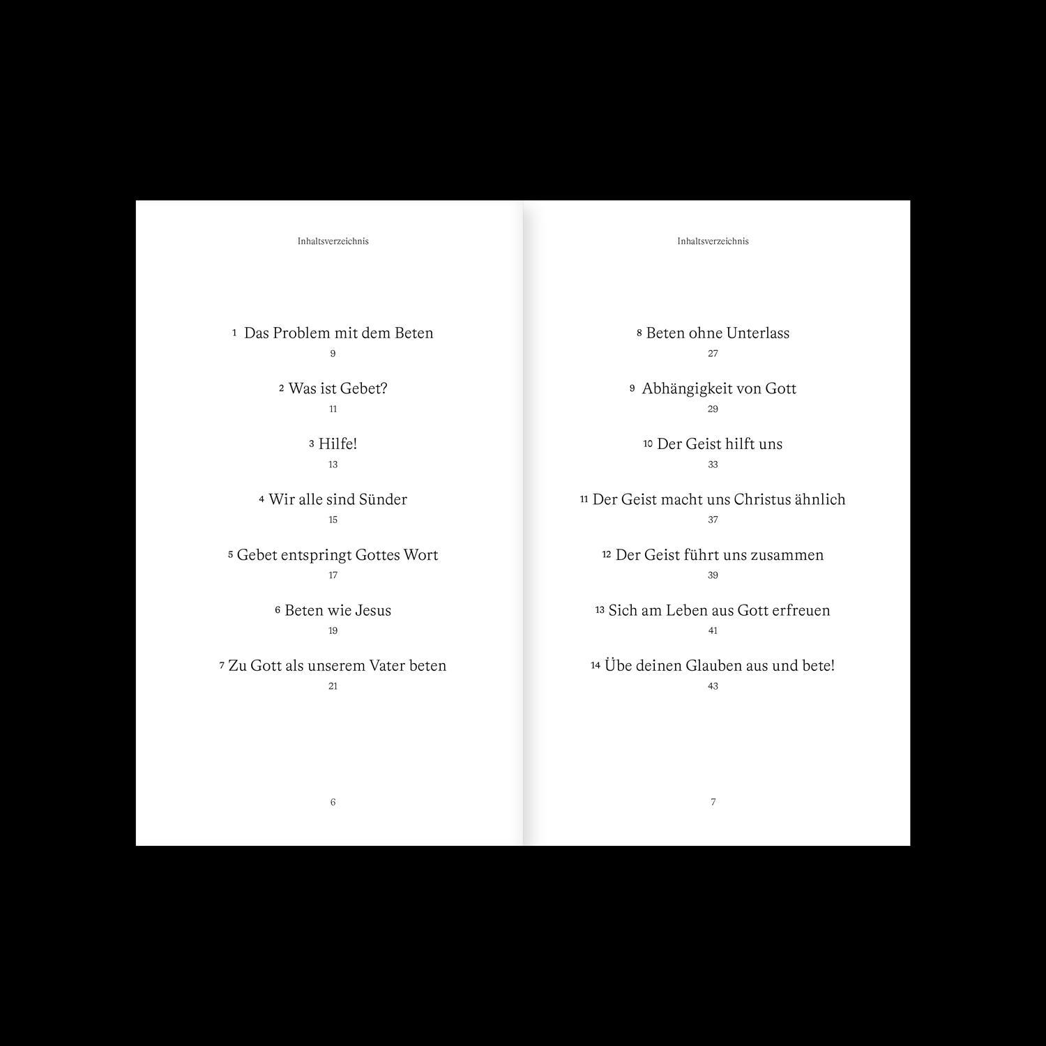 Beispielinhalt (Bild) Freude am Beten