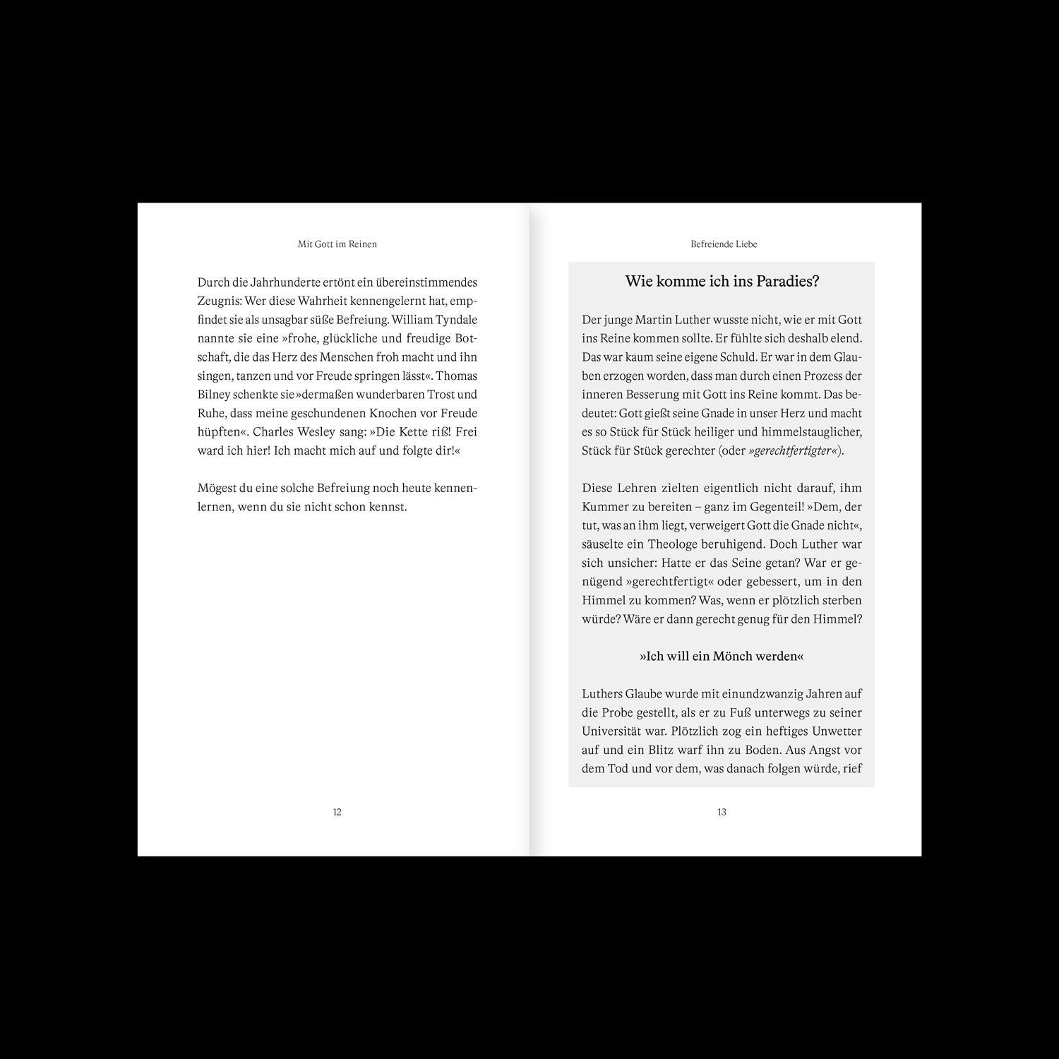 Beispielinhalt (Bild) Mit Gott im Reinen