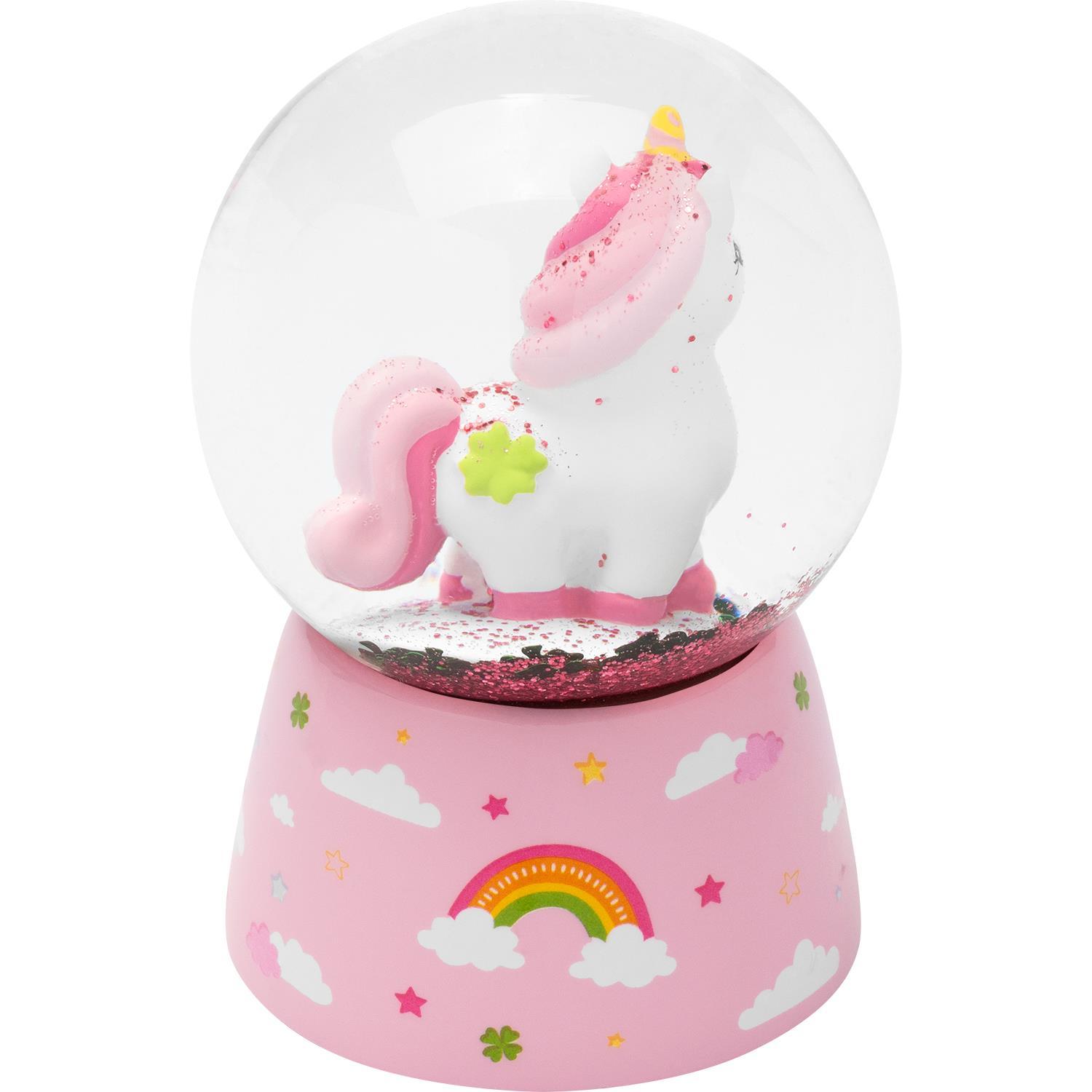 Beispielinhalt (Bild) Traumkugel Motiv 'Glücks-Einhorn'