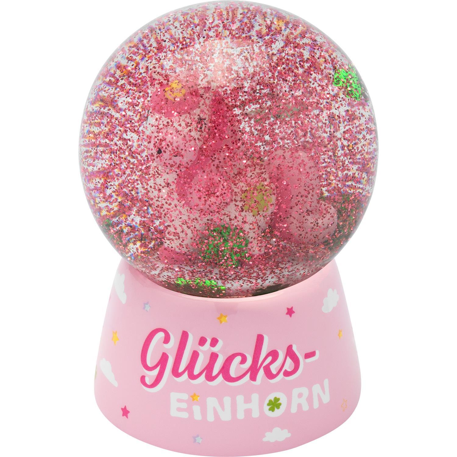 Beispielinhalt (Bild) Traumkugel Motiv 'Glücks-Einhorn'