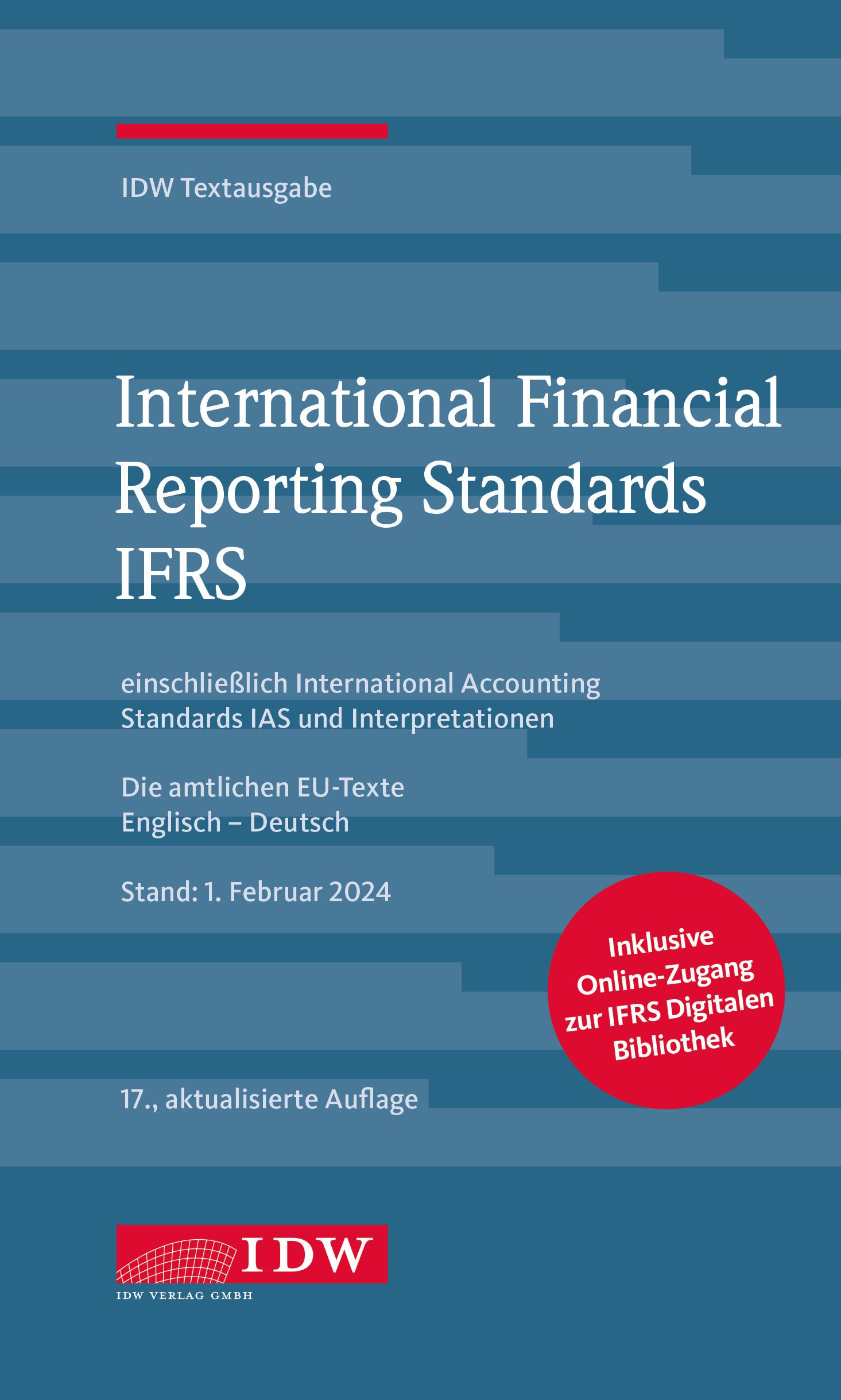 Vorderes Coverbild International Financial Reporting Standards IFRS