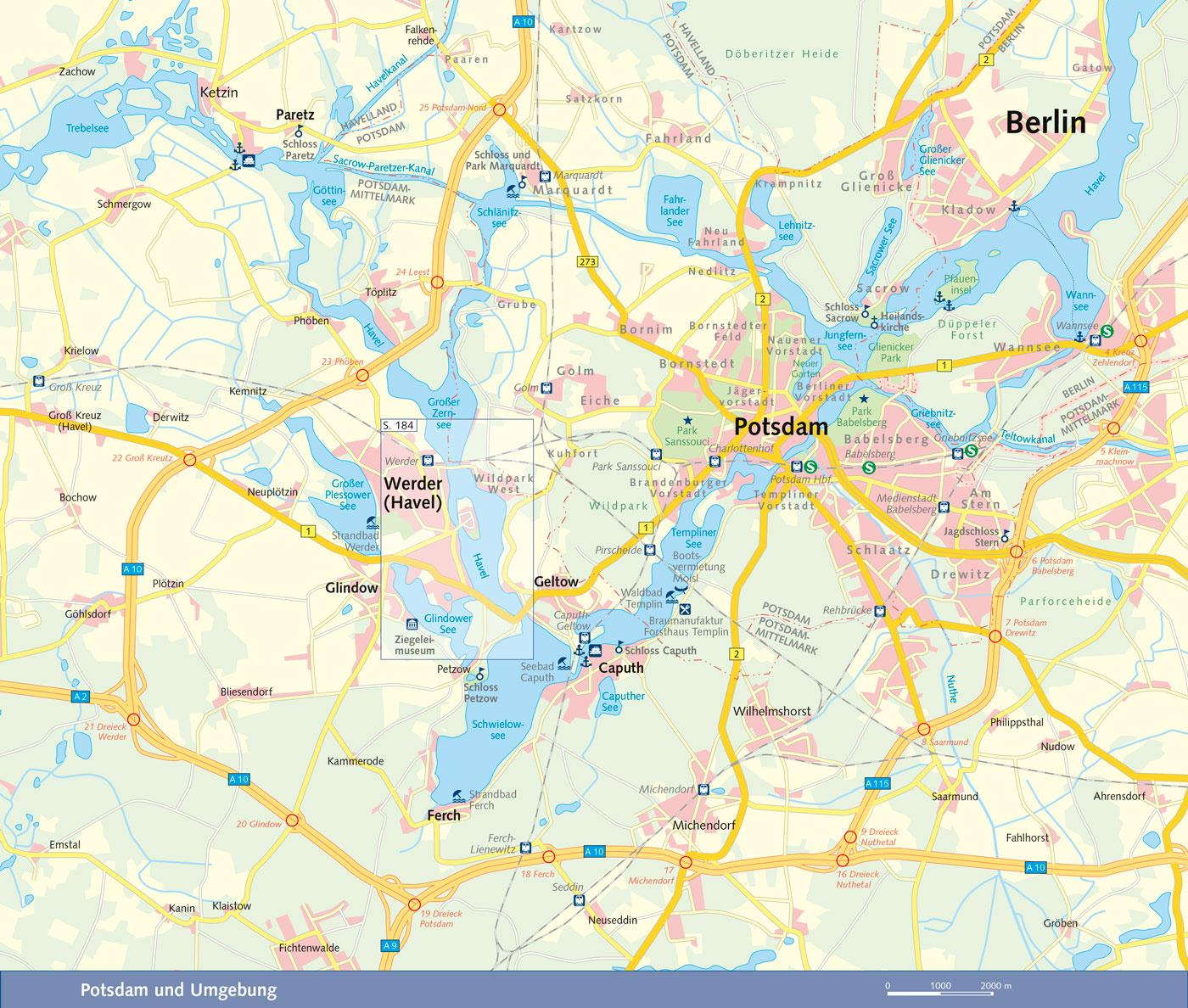 Beispielinhalt (Bild) TRESCHER Reiseführer Potsdam