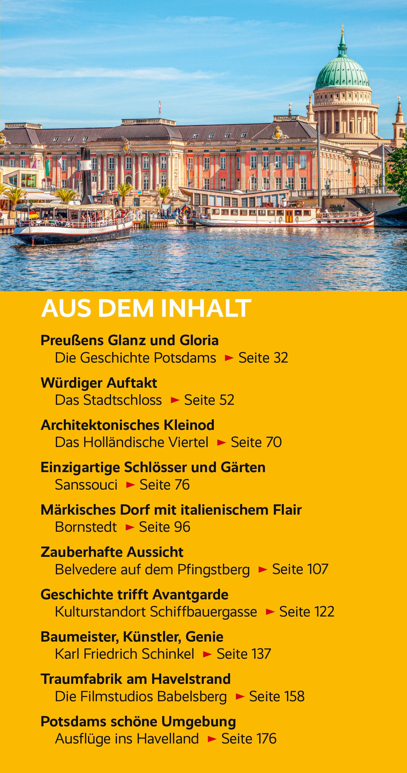 Beispielinhalt (Bild) TRESCHER Reiseführer Potsdam