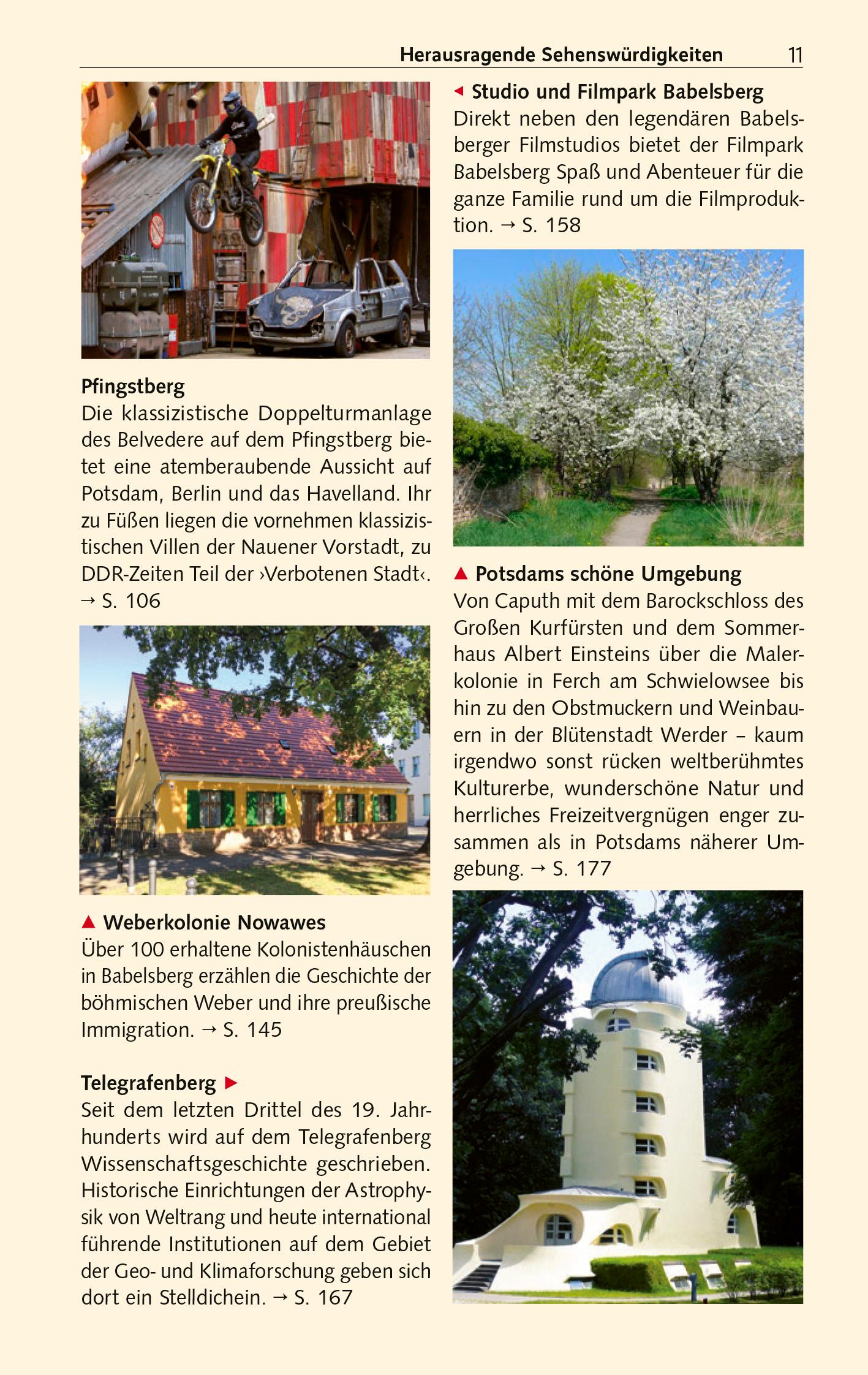 Beispielinhalt (Bild) TRESCHER Reiseführer Potsdam