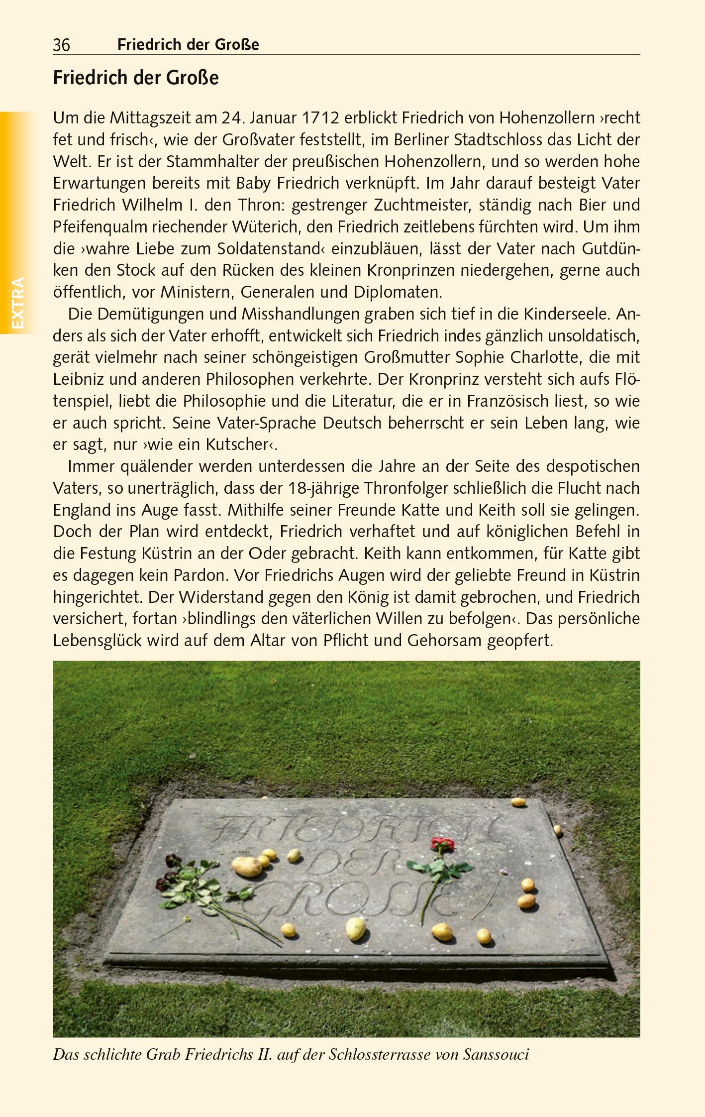 Beispielinhalt (Bild) TRESCHER Reiseführer Potsdam