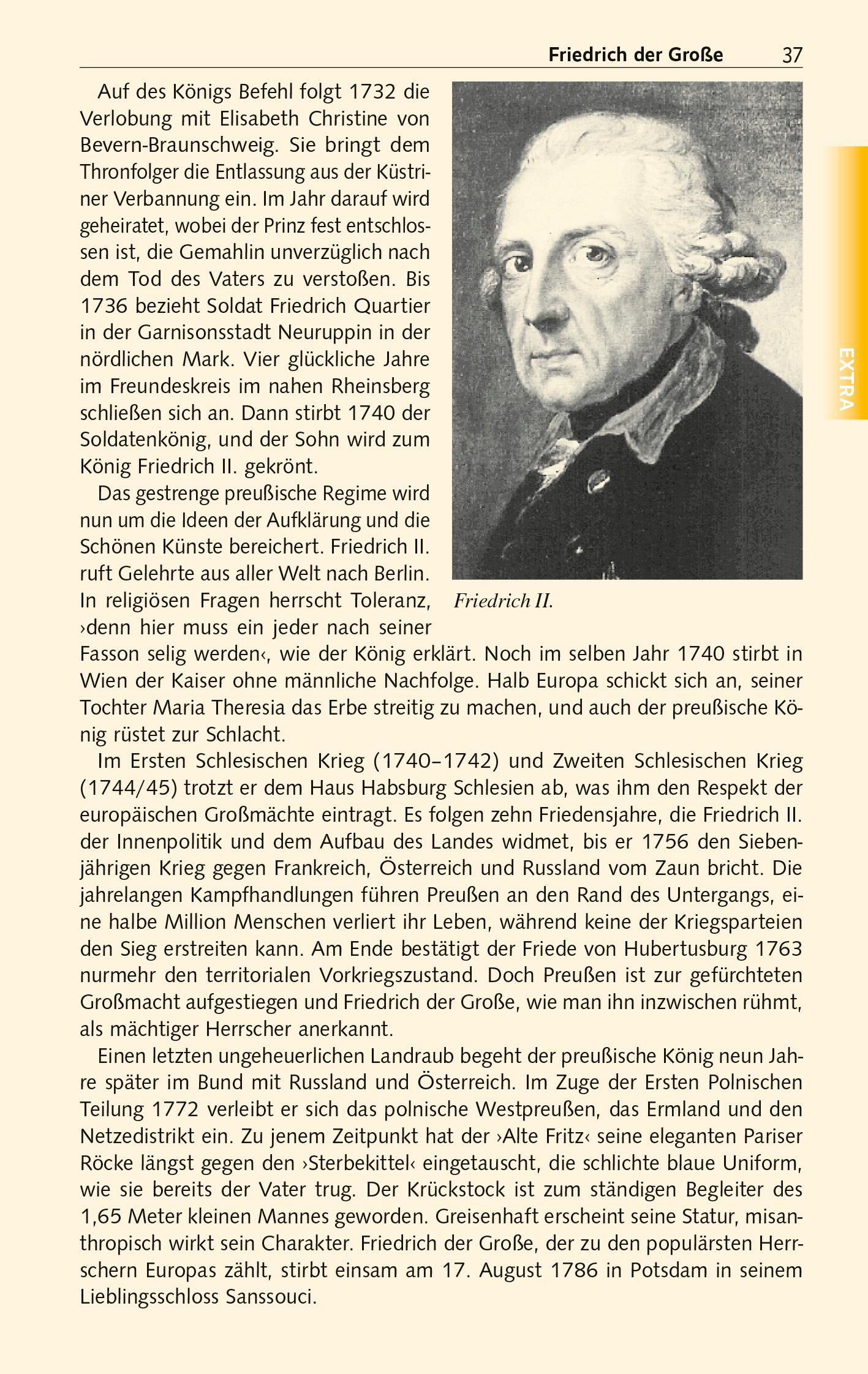 Beispielinhalt (Bild) TRESCHER Reiseführer Potsdam