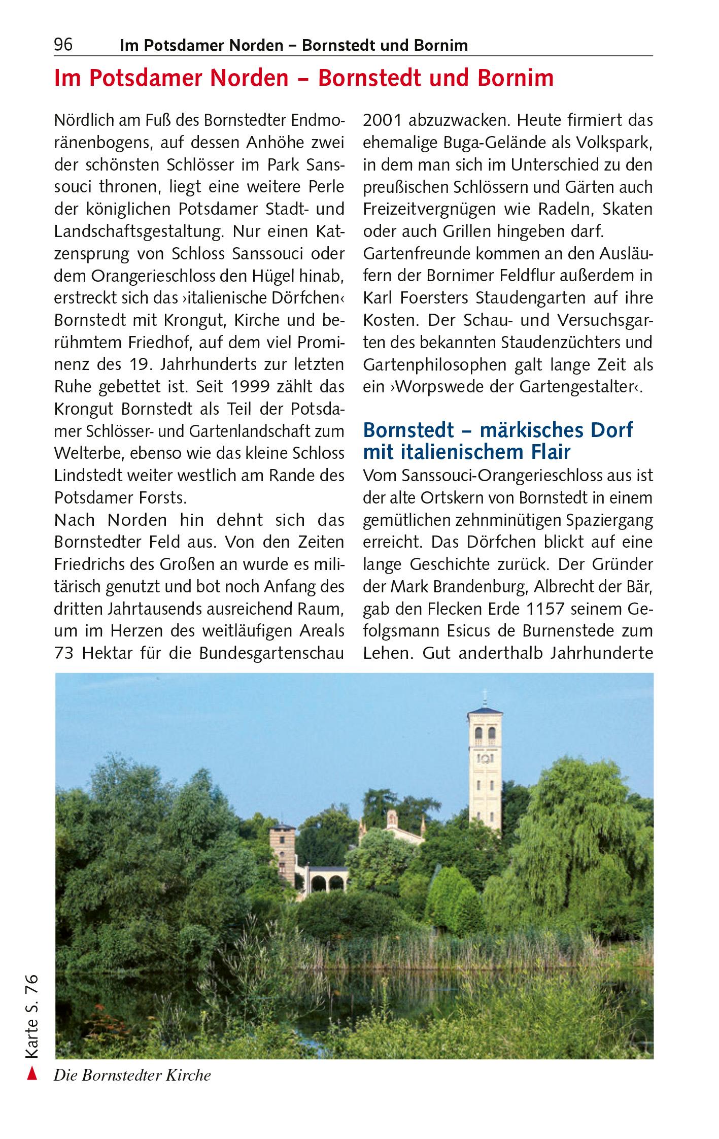 Beispielinhalt (Bild) TRESCHER Reiseführer Potsdam