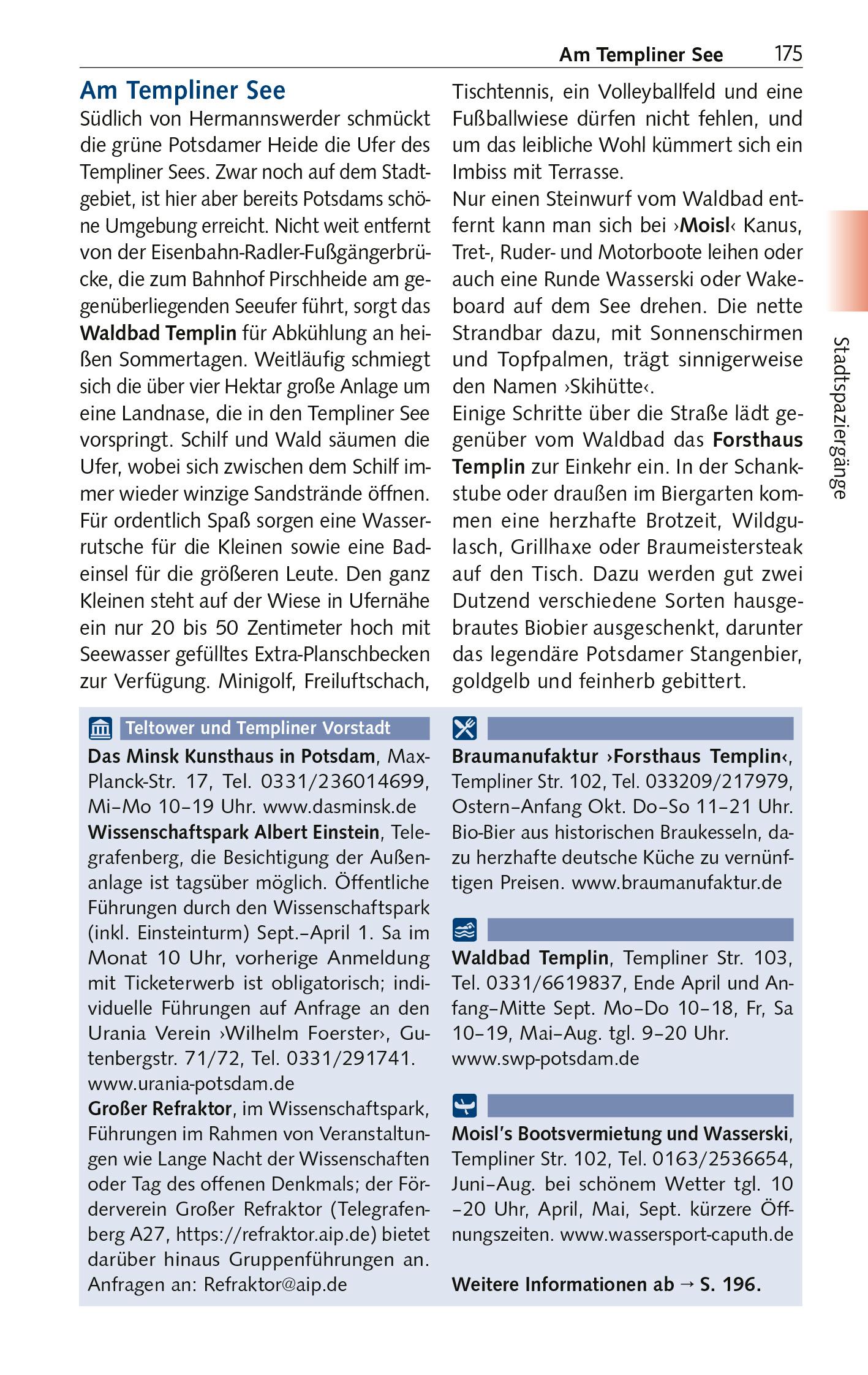 Beispielinhalt (Bild) TRESCHER Reiseführer Potsdam