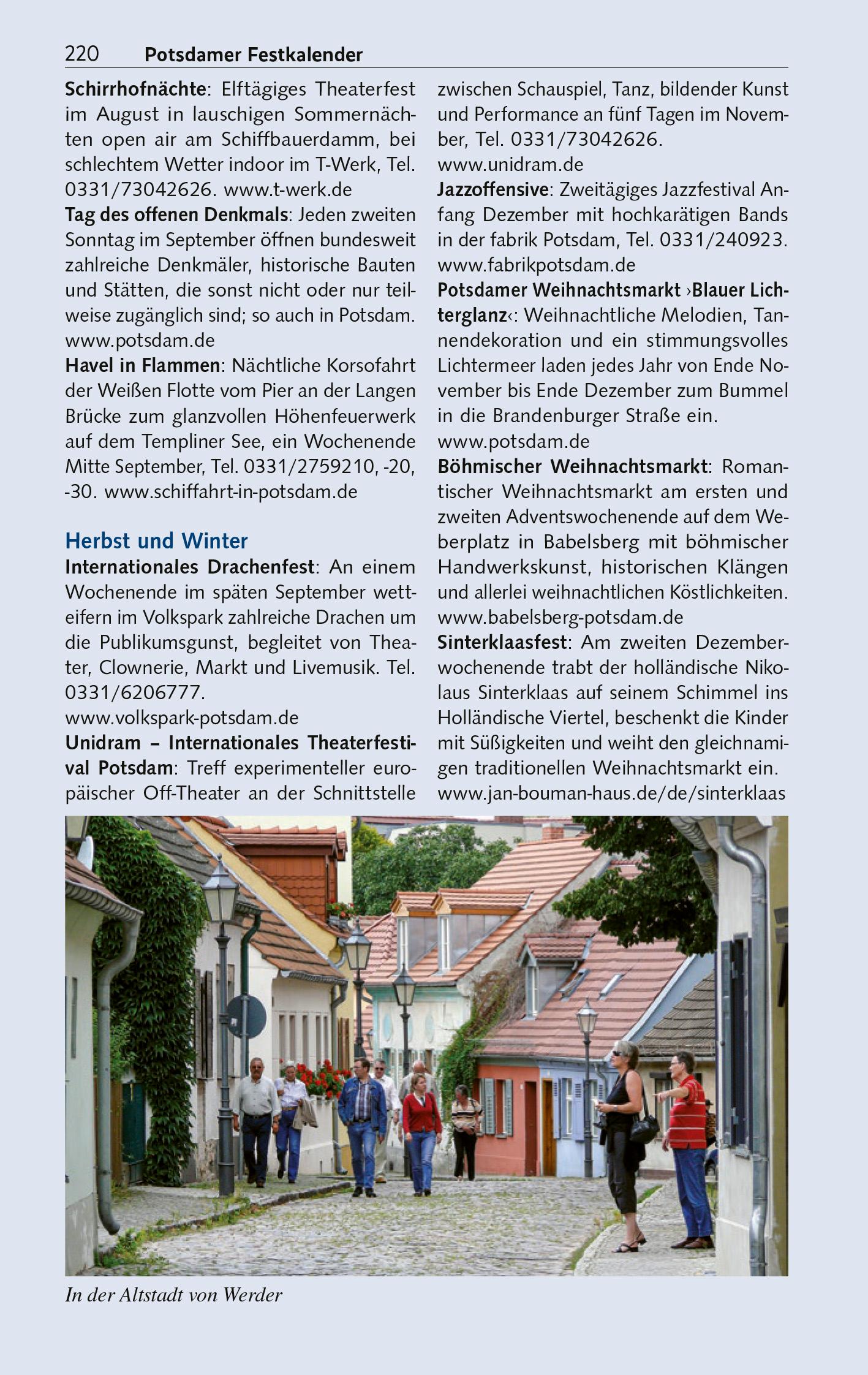 Beispielinhalt (Bild) TRESCHER Reiseführer Potsdam