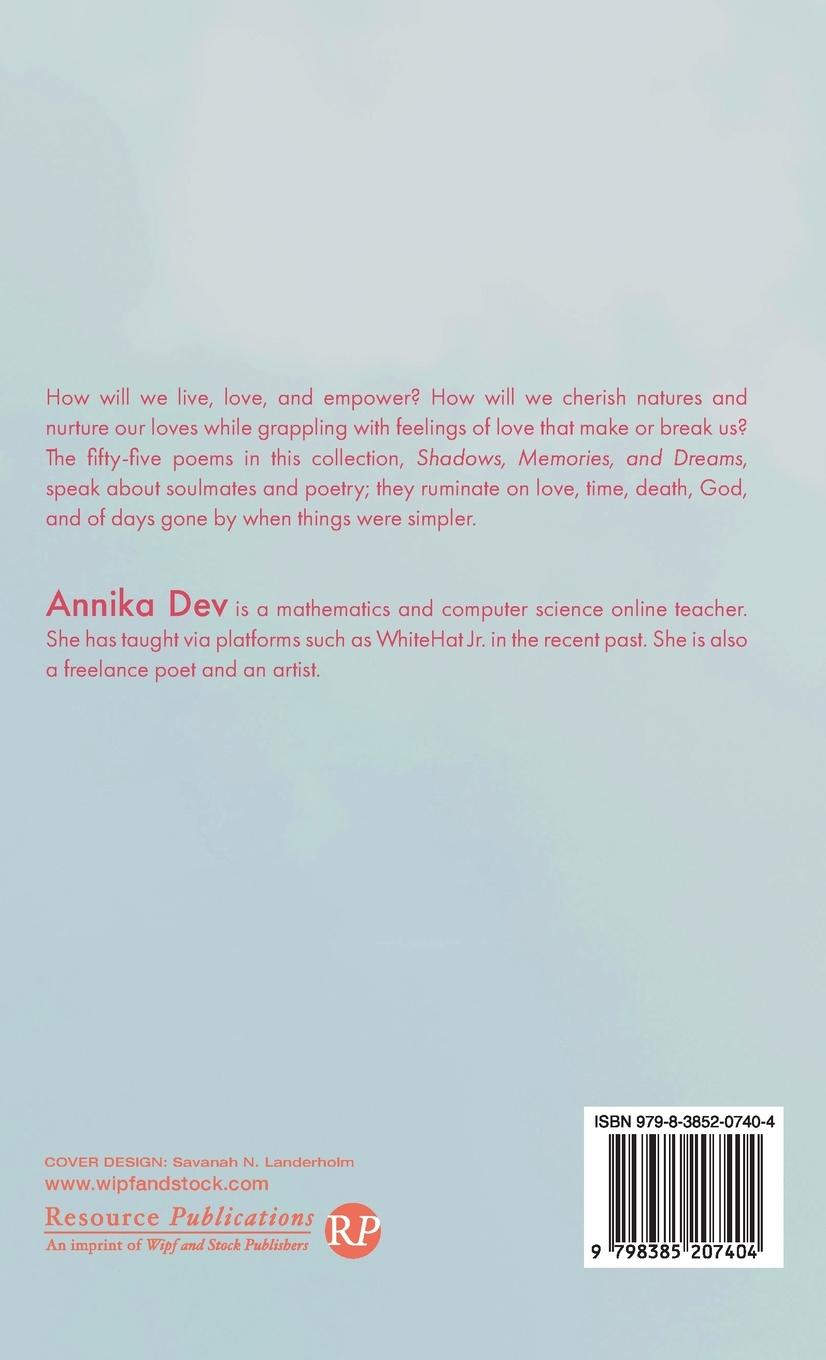 Rückseitencover Shadows, Memories, and Dreams