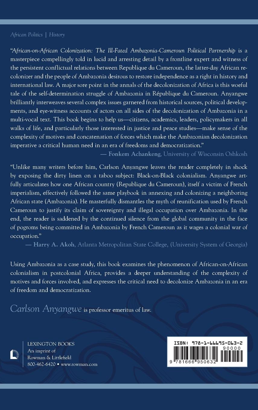 Rückseitencover African-on-African Colonization