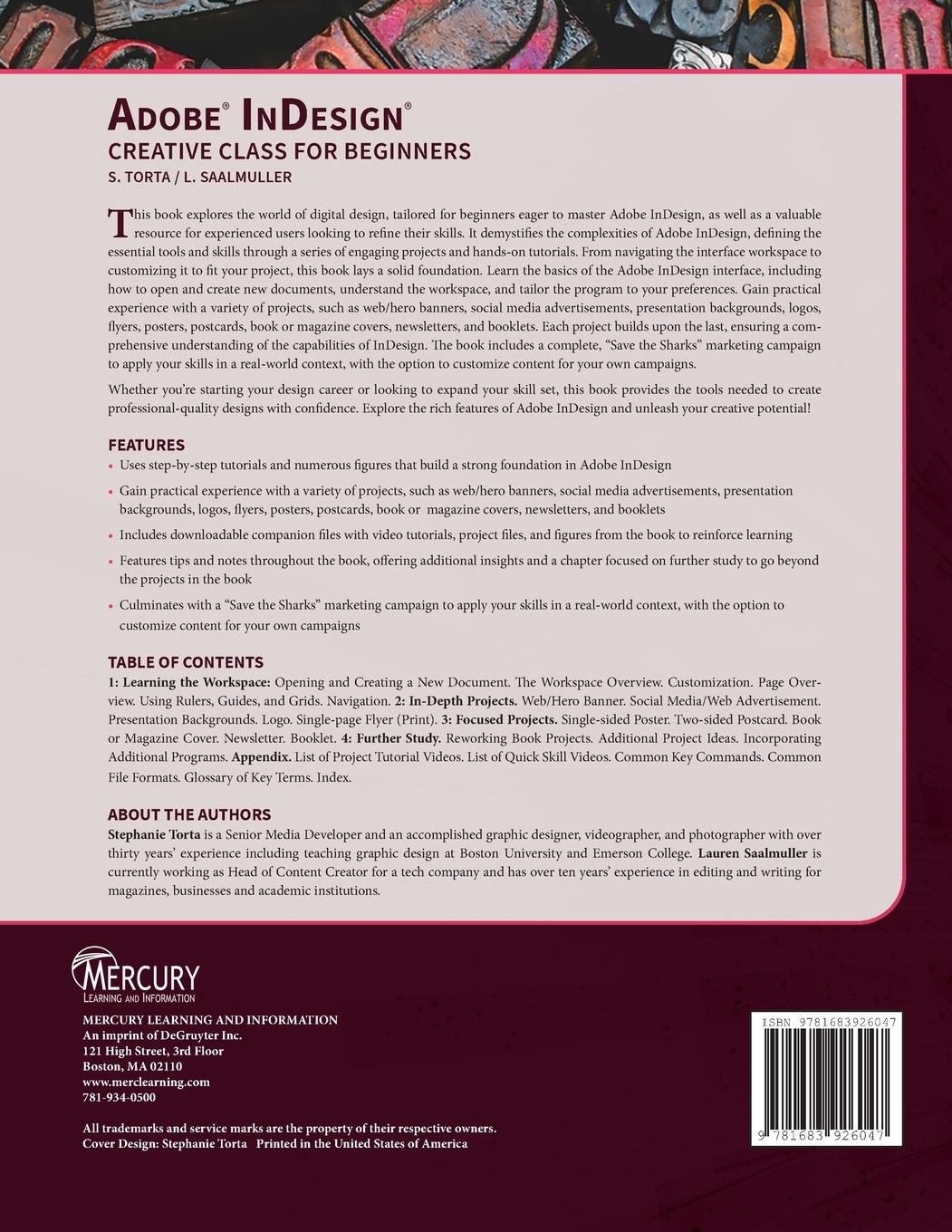 Rückseitencover Adobe InDesign