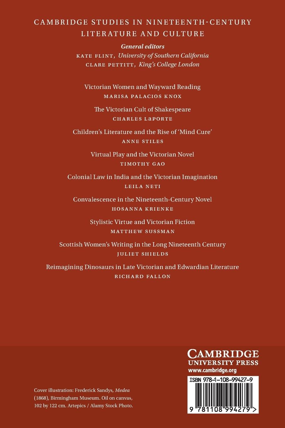 Rückseitencover Decadent Ecology in British Literature and Art, 1860-1910