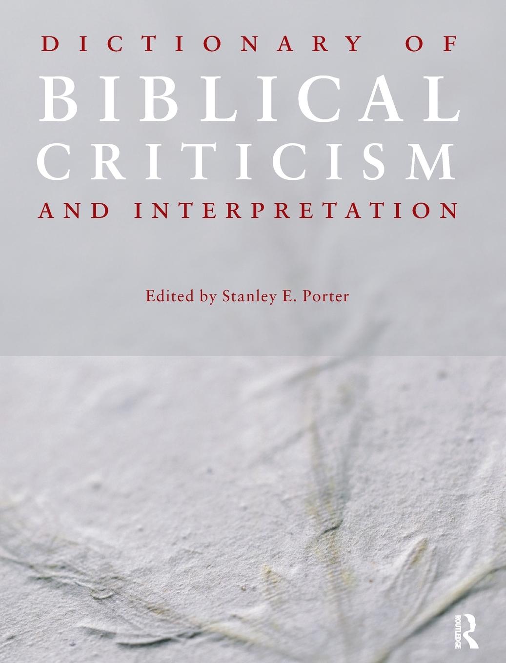 Vorderes Coverbild Dictionary of Biblical Criticism and Interpretation