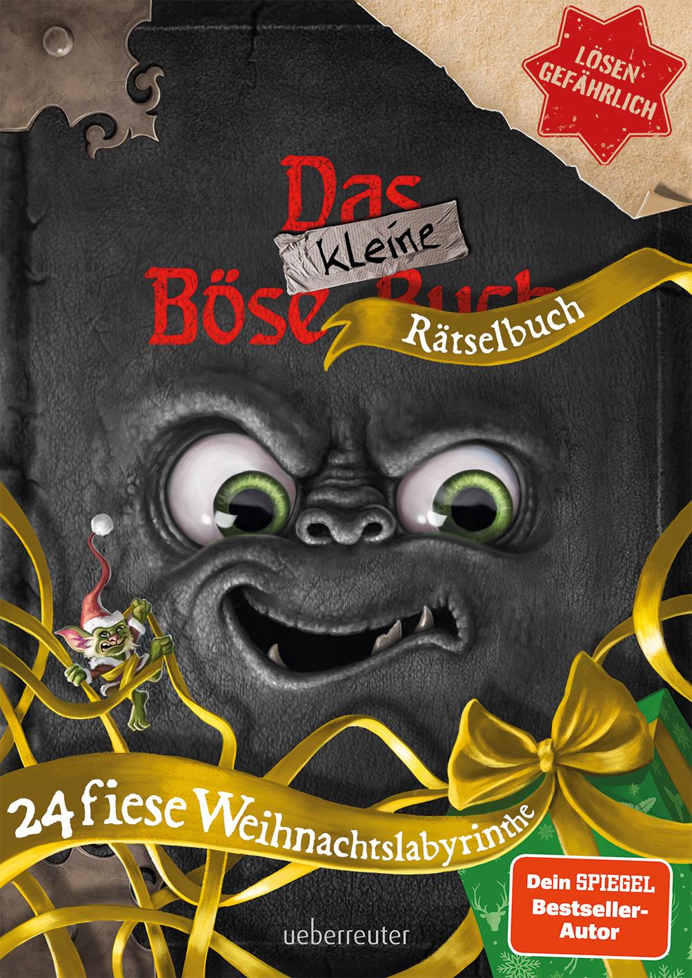 Vorderes Coverbild Das kleine Böse Rätselbuch - 24 fiese Weihnachtslabyrinthe (Das kleine Böse Buch)