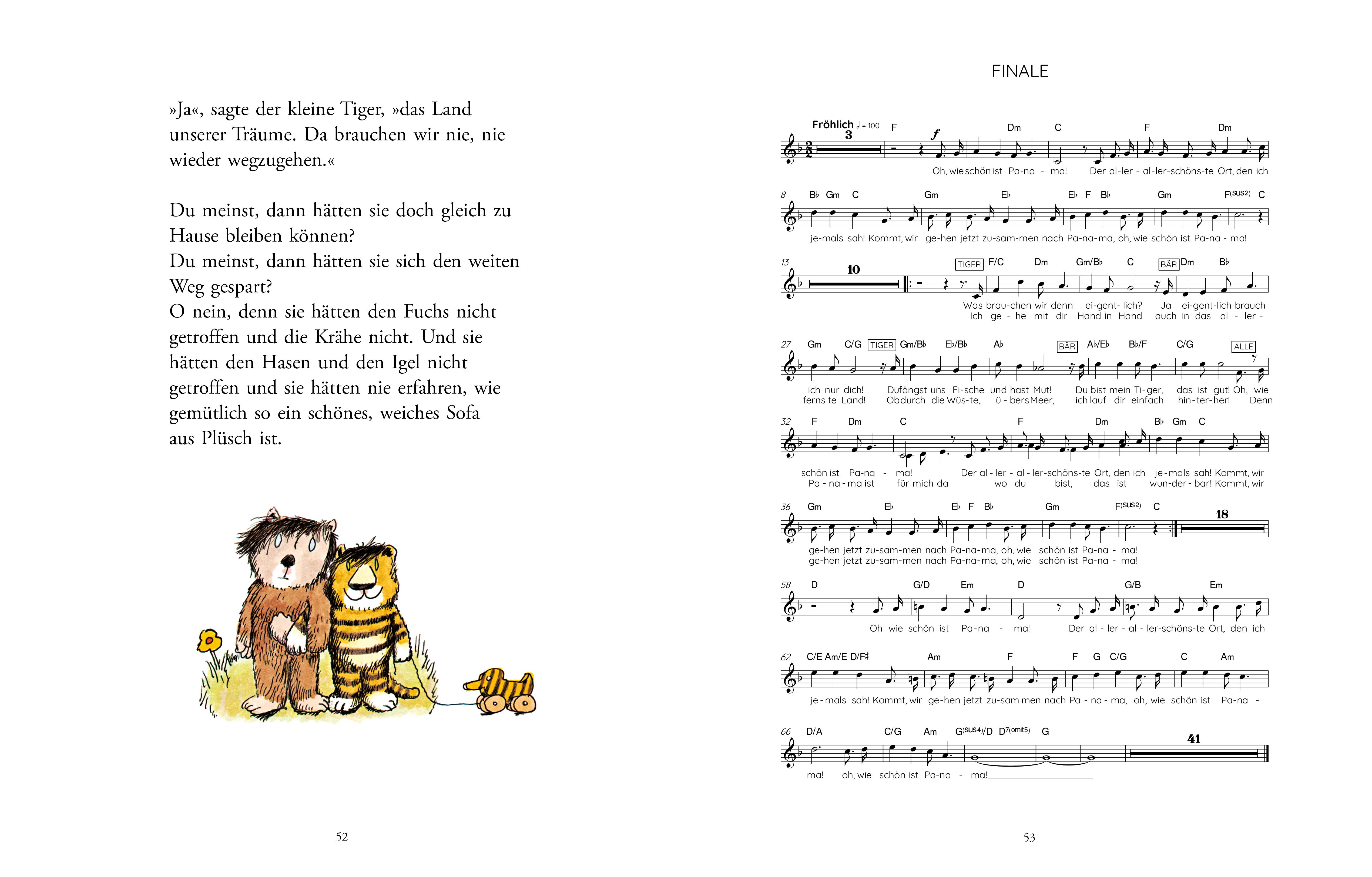 Beispielinhalt (Bild) Oh, wie schön ist Panama (Das musikalische Bilderbuch mit CD und zum Streamen)