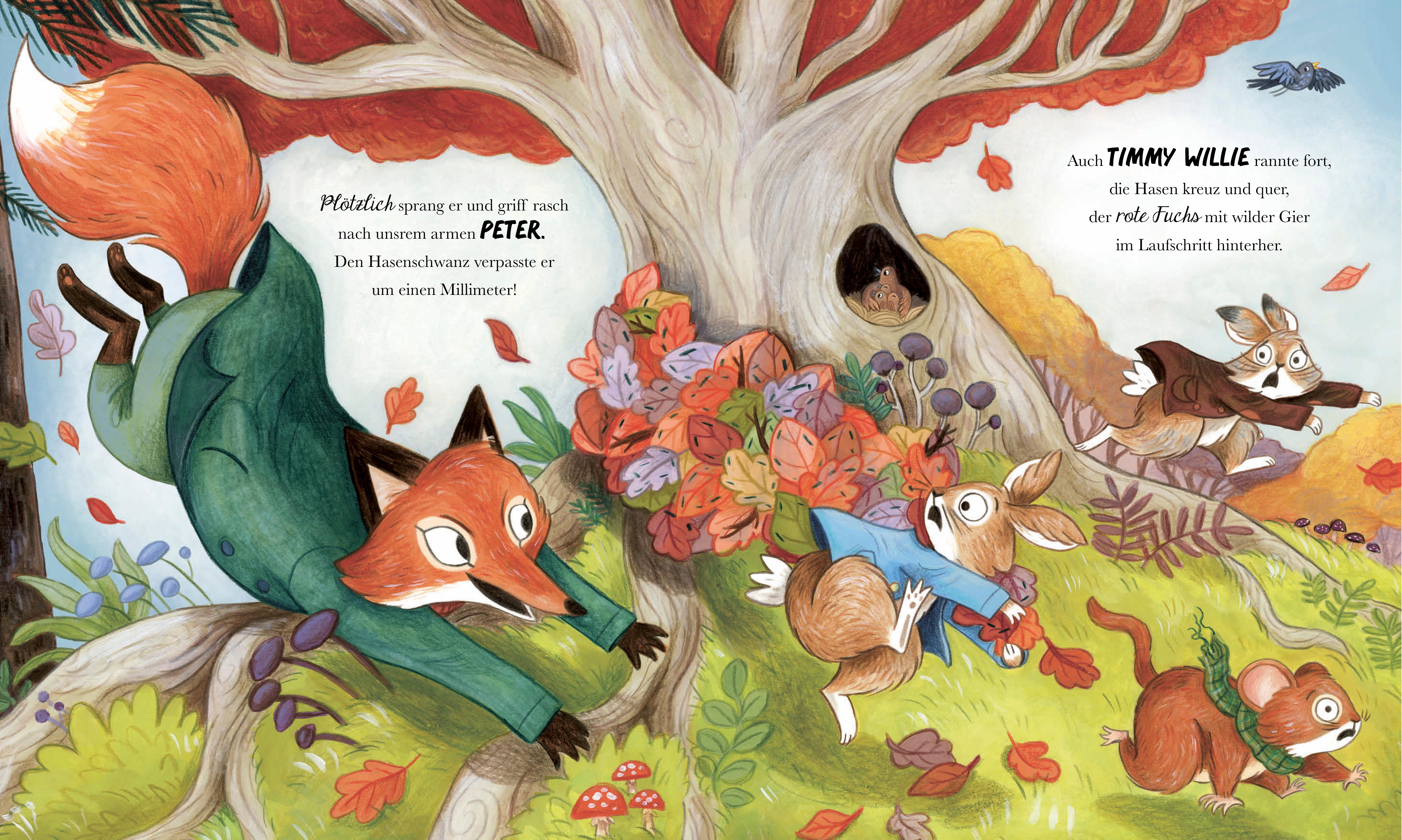 Beispielinhalt (Bild) Peter Hase - Flinker als Fuchs: Ein liebevoll gereimtes Hasen-Abenteuer