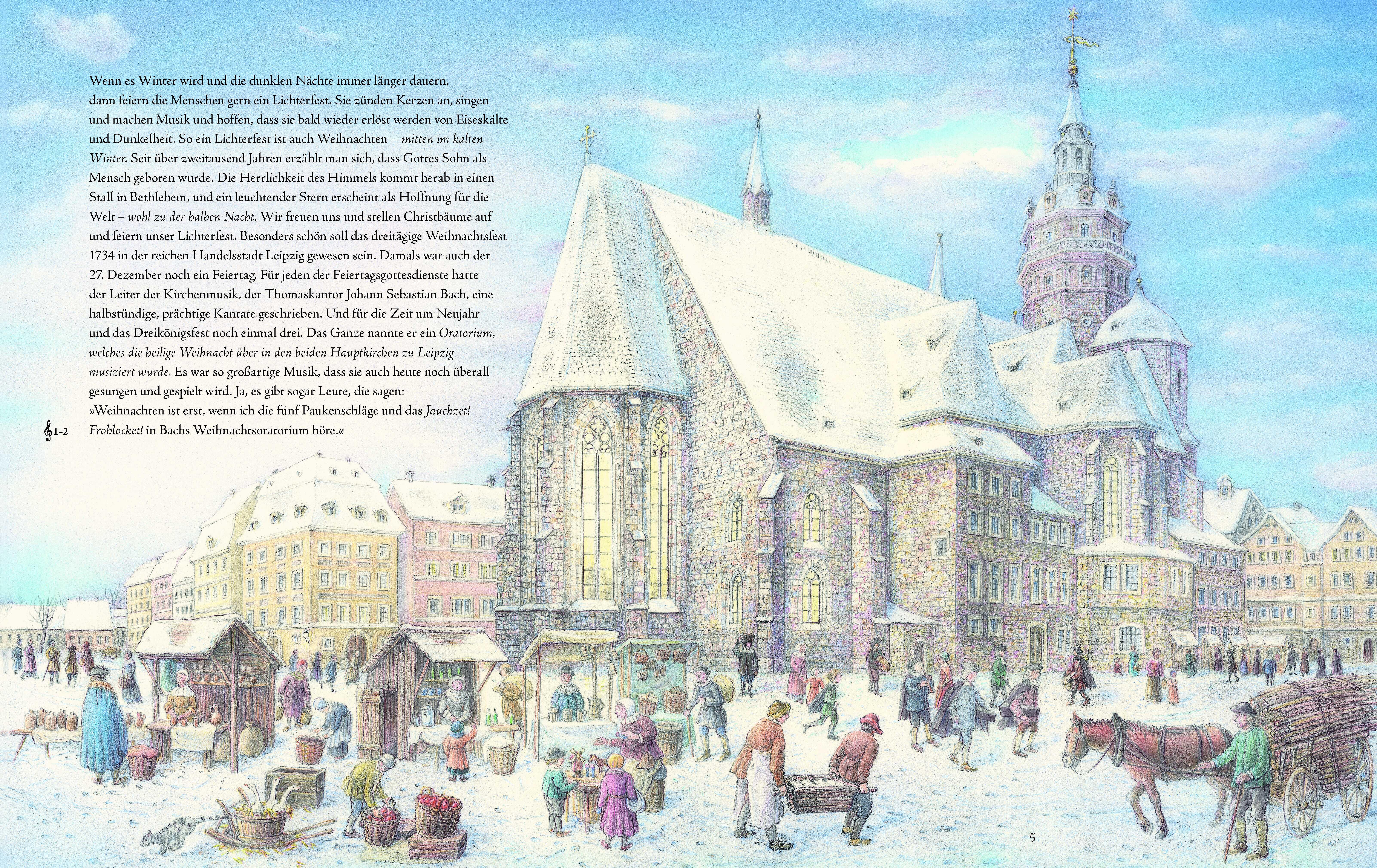 Beispielinhalt (Bild) Musikalischer Weihnachtszauber (Musikbilderbuch mit Musik zum Streamen)
