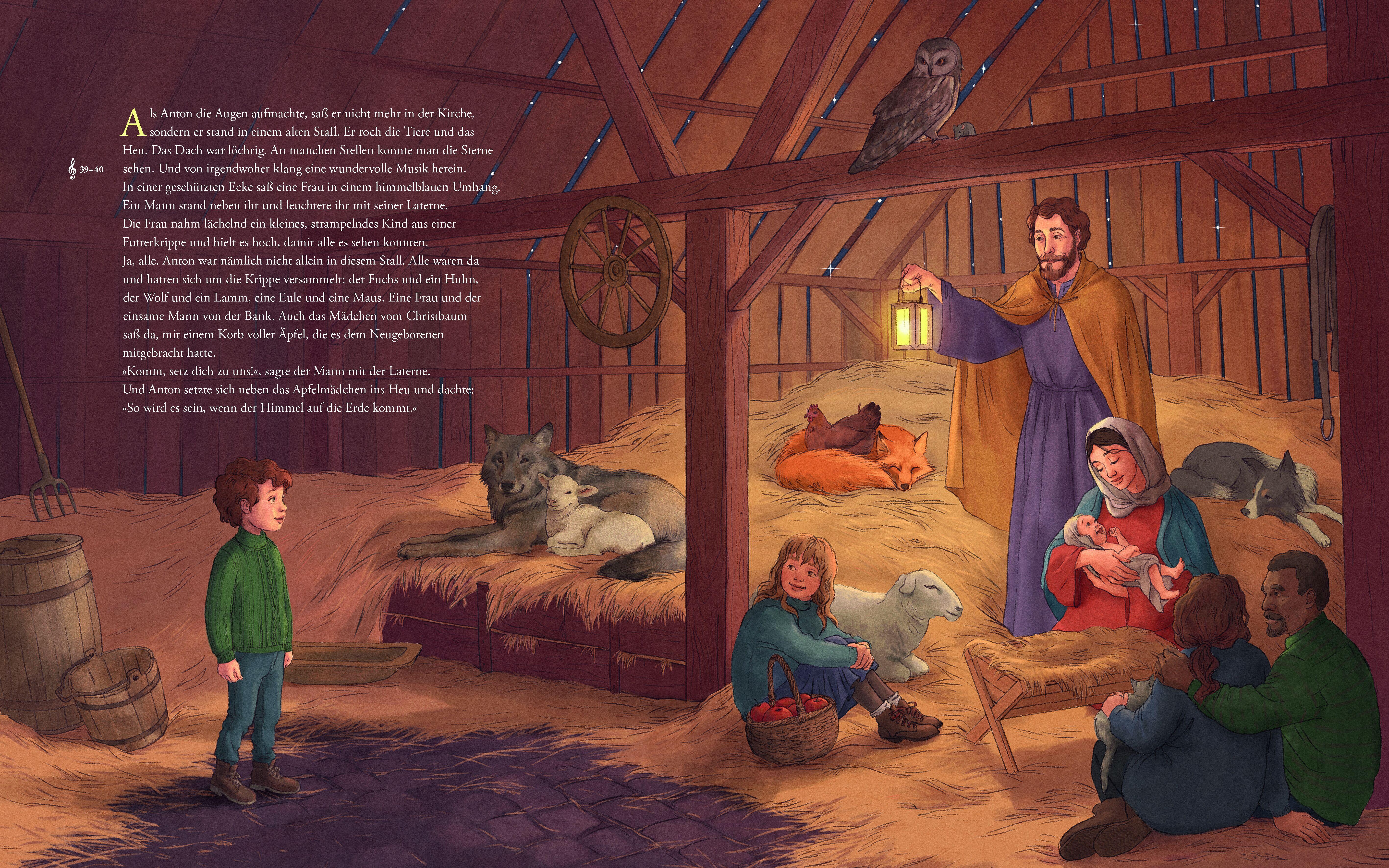 Beispielinhalt (Bild) Musikalischer Weihnachtszauber (Musikbilderbuch mit Musik zum Streamen)